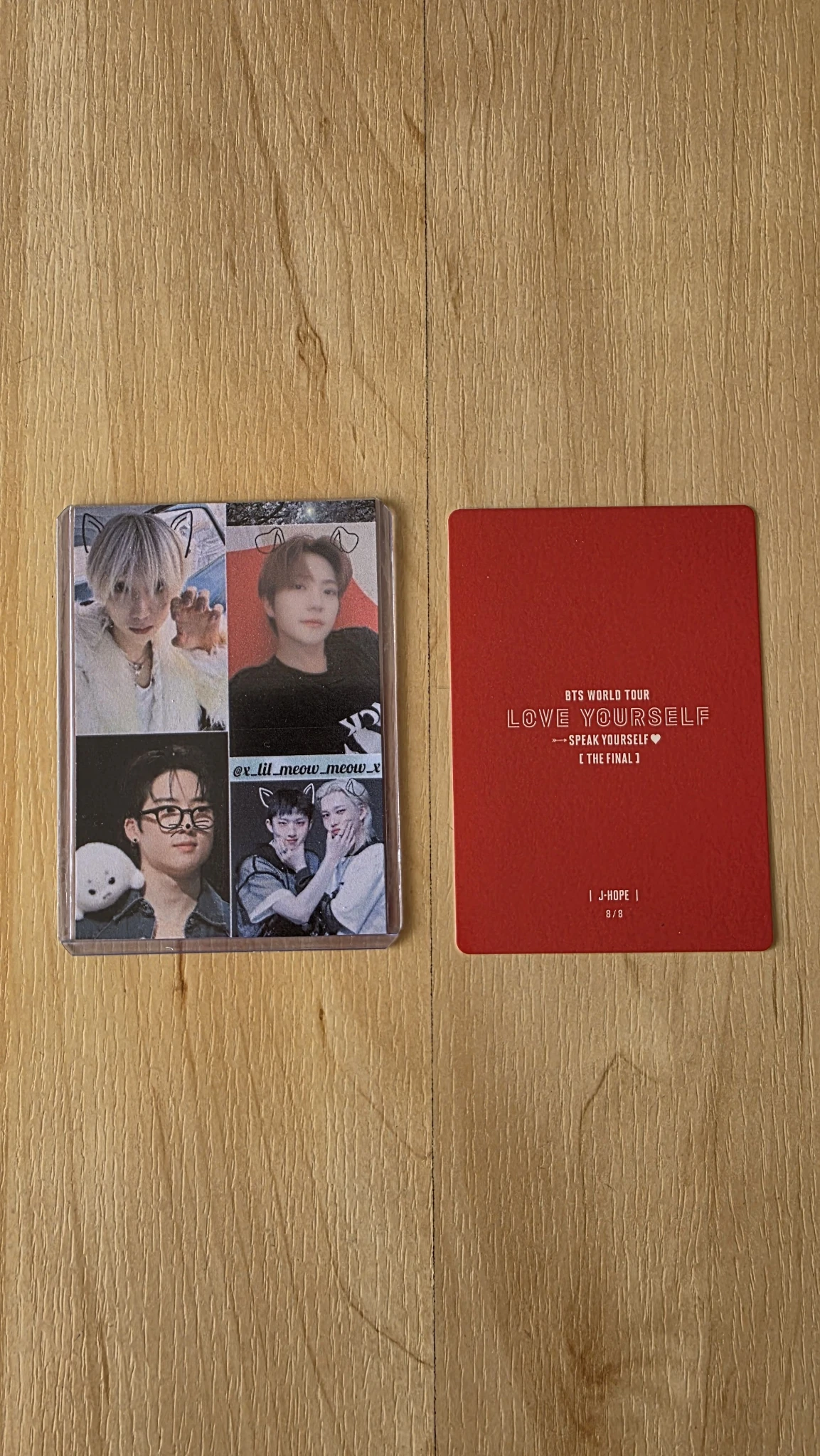 BTS j-hope BTS - j-hope - LY: Speak Yourself Tour Event mini photocard the final listing photo 2