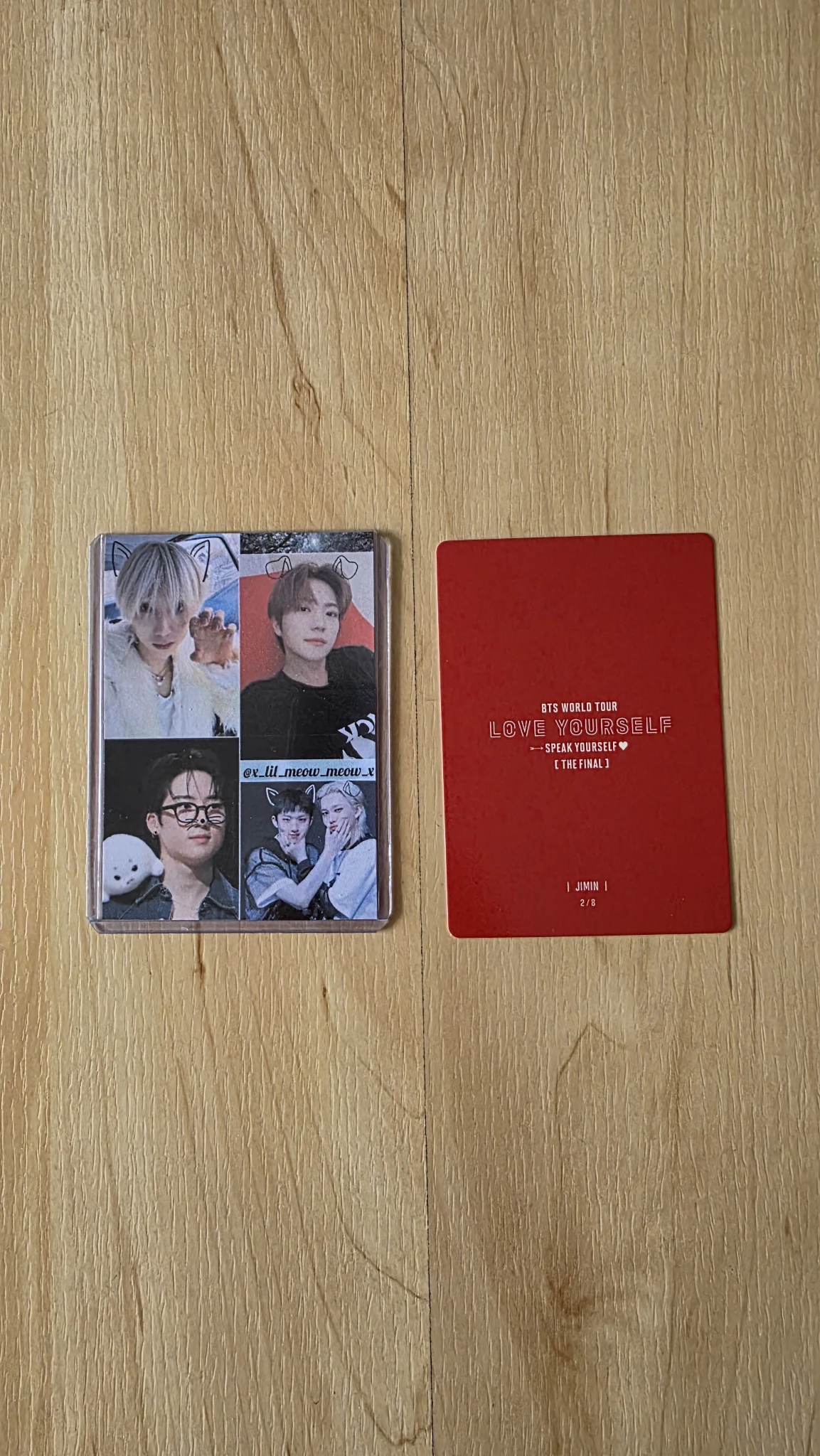 BTS Jimin BTS - Jimin - LY: Speak Yourself Tour Event mini photocard the final listing photo 2