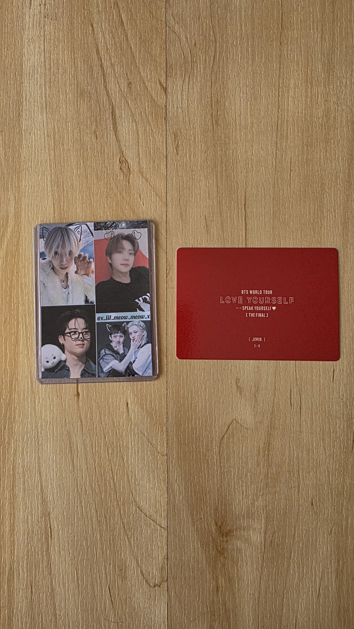 BTS Jimin BTS - Jimin - LY: Speak Yourself Tour Event mini photocard the final listing photo 2