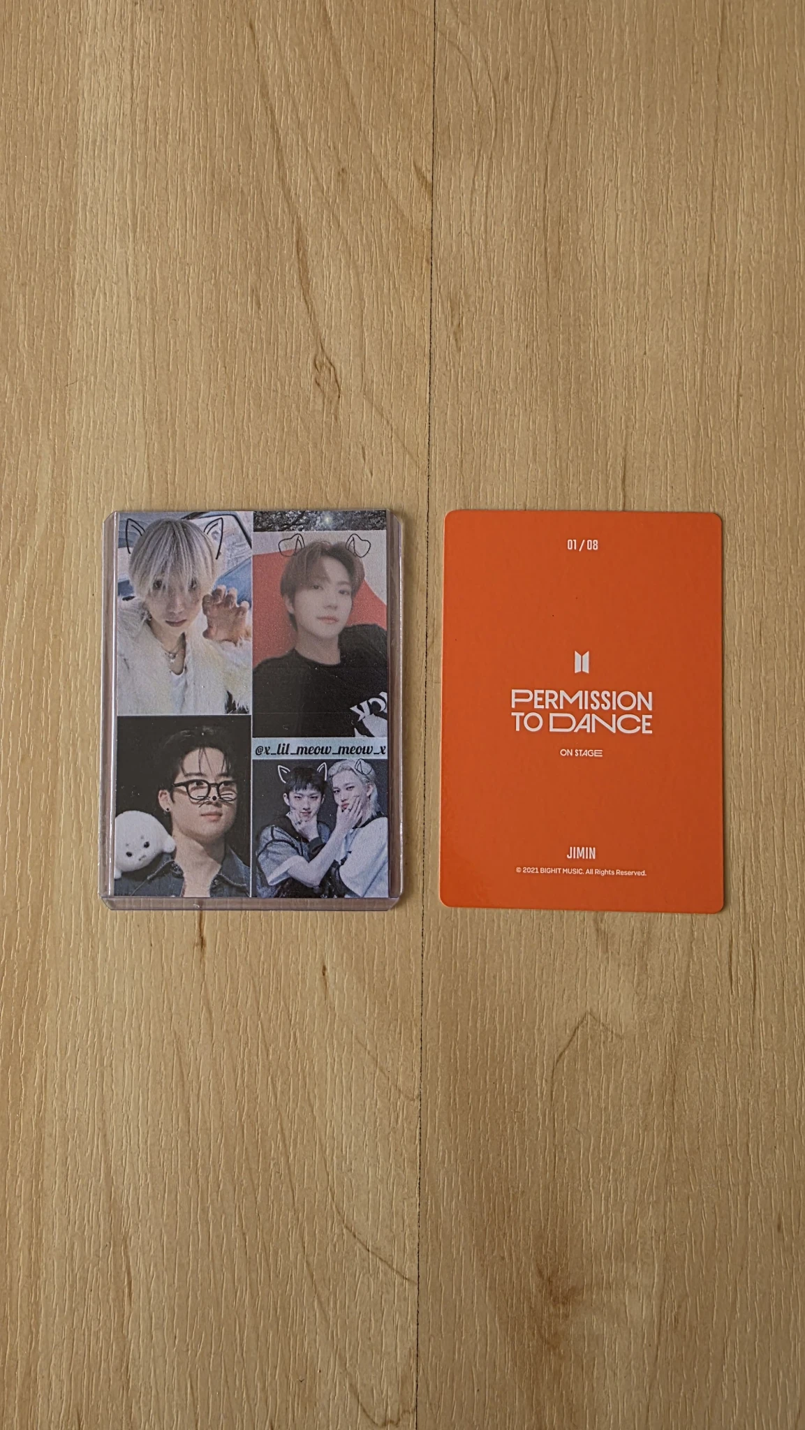 BTS Jimin BTS - Jimin - Permission To Dance On Stage Tour Event mini photocard listing photo 2