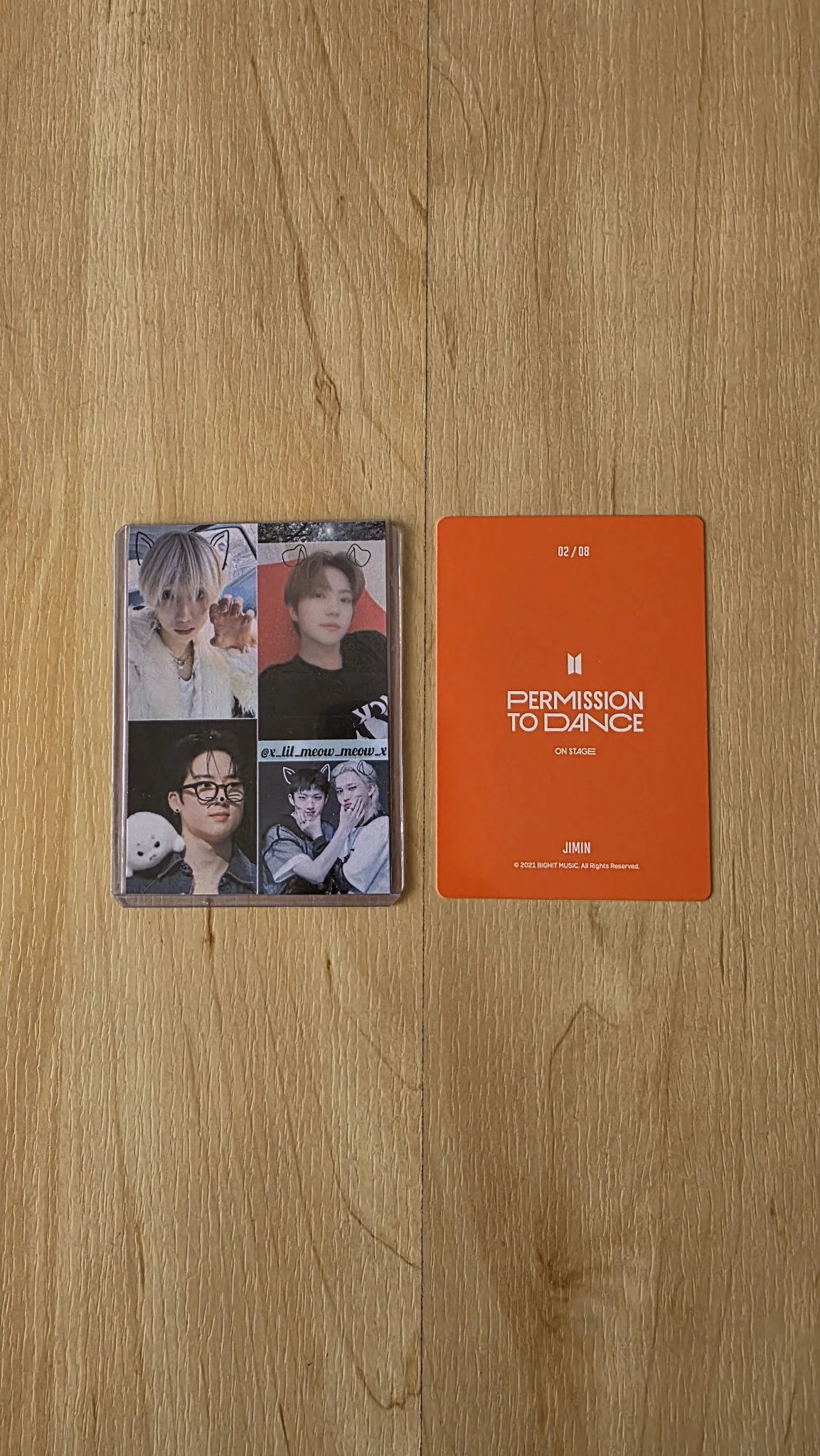 BTS Jimin BTS - Jimin - Permission To Dance On Stage Tour Event mini photocard listing photo 2