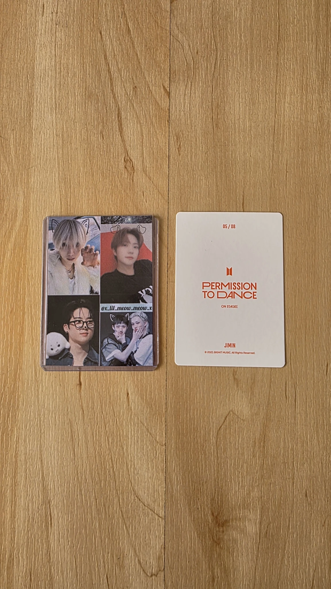 BTS Jimin BTS - Jimin - Permission To Dance On Stage Tour Event mini photocard listing photo 2