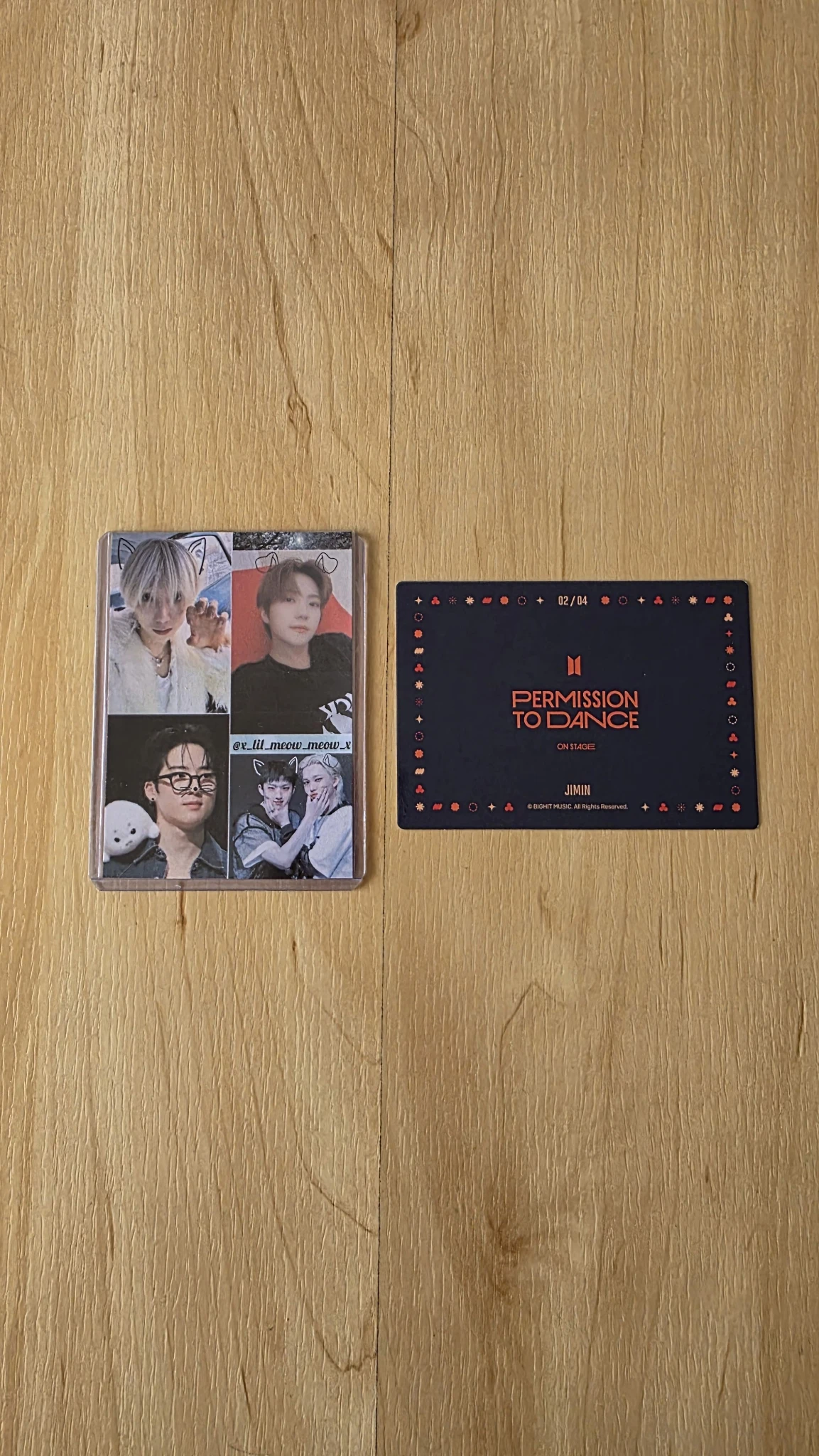 BTS Jimin BTS - Jimin - Permission To Dance On Stage Tour Event mini photocard seoul version listing photo 2