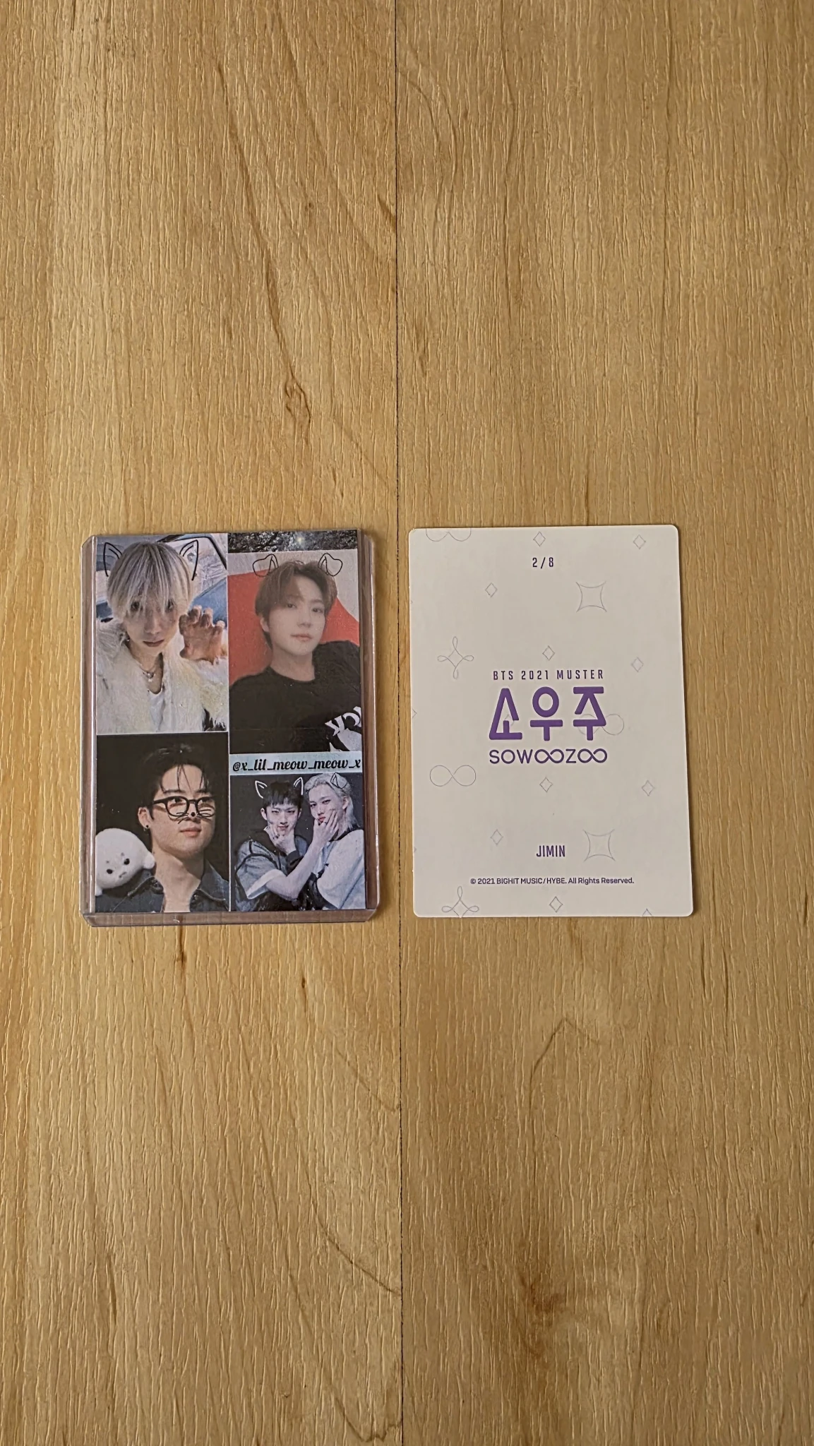 BTS Jimin BTS - Jimin - 2021 Muster Sowoozoo Event mini photocard listing photo 2