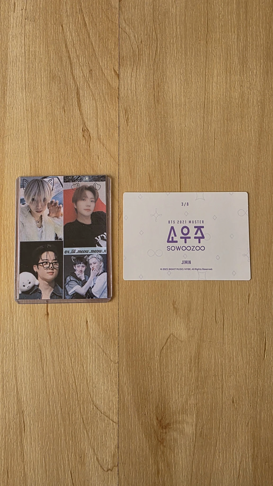 BTS Jimin BTS - Jimin - 2021 Muster Sowoozoo Event mini photocard listing photo 2