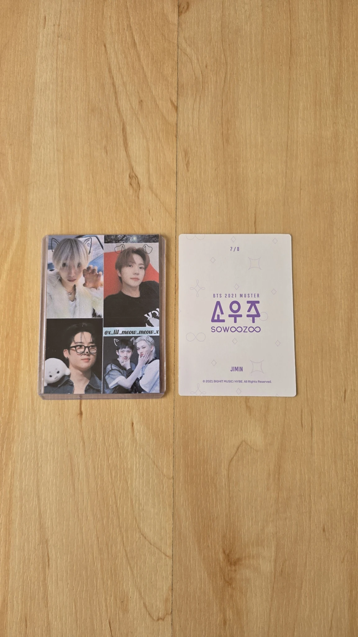 BTS Jimin BTS - Jimin - 2021 Muster Sowoozoo Event mini photocard listing photo 2