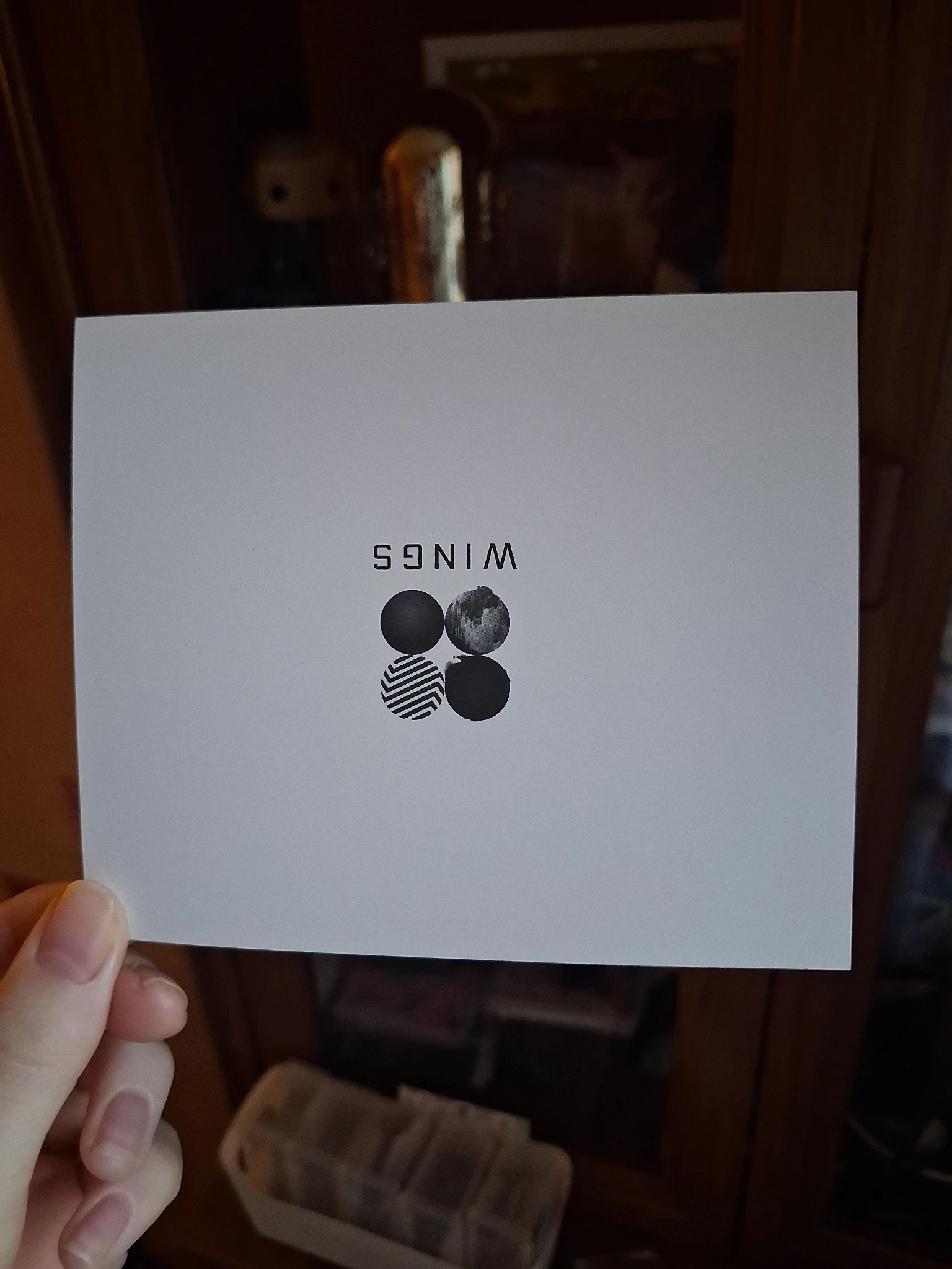 BTS BTS - Wings Album album photocard non-standard size listing photo 2