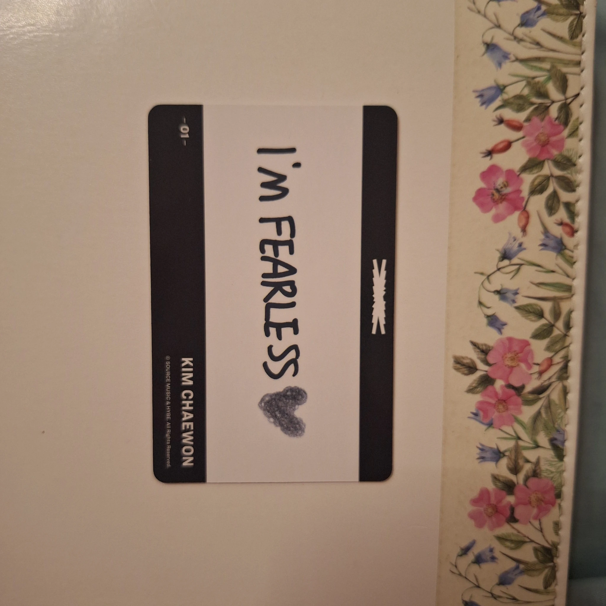 LE SSERAFIM Kim Chaewon LE SSERAFIM - Kim Chaewon - FEARLESS (Japanese Ver.) Album merch trading card listing photo 2
