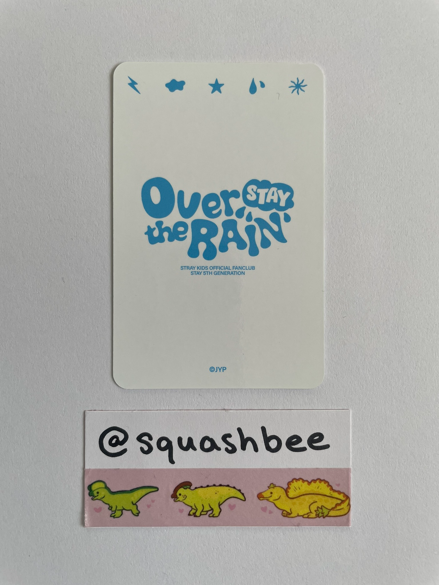 Stray Kids I.N Stray Kids - I.N - STAY Over The Rain Official Fan Club 5th Gen Other photocard set listing photo 2