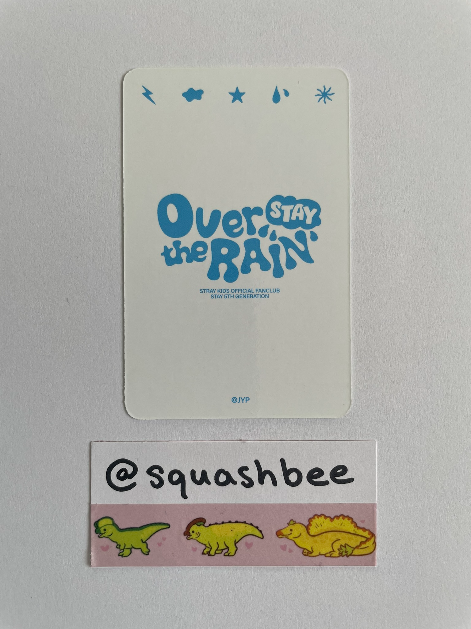Stray Kids Felix Stray Kids - Felix - STAY Over The Rain Official Fan Club 5th Gen Other photocard set listing photo 2