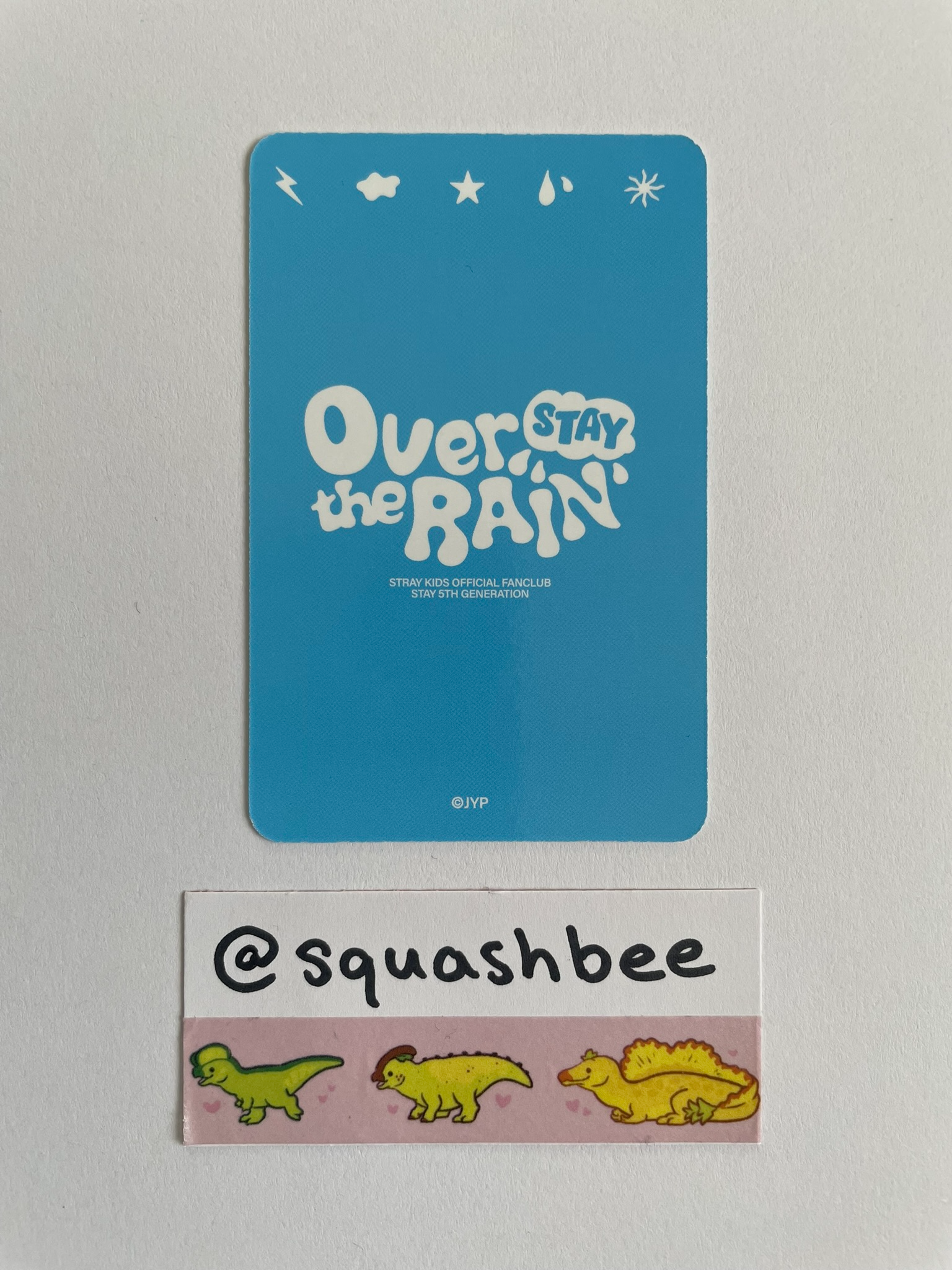 Stray Kids Bang Chan Stray Kids - Bang Chan - STAY Over The Rain Official Fan Club 5th Gen Other photocard set listing photo 2