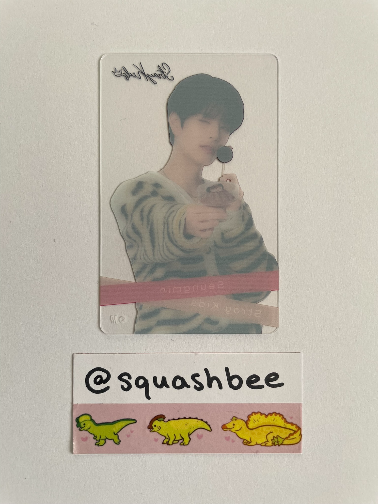 Stray Kids Seungmin Stray Kids - Seungmin - Stray Kids x Family Mart Other clear photocard brand collaboration 2023 version listing photo 2