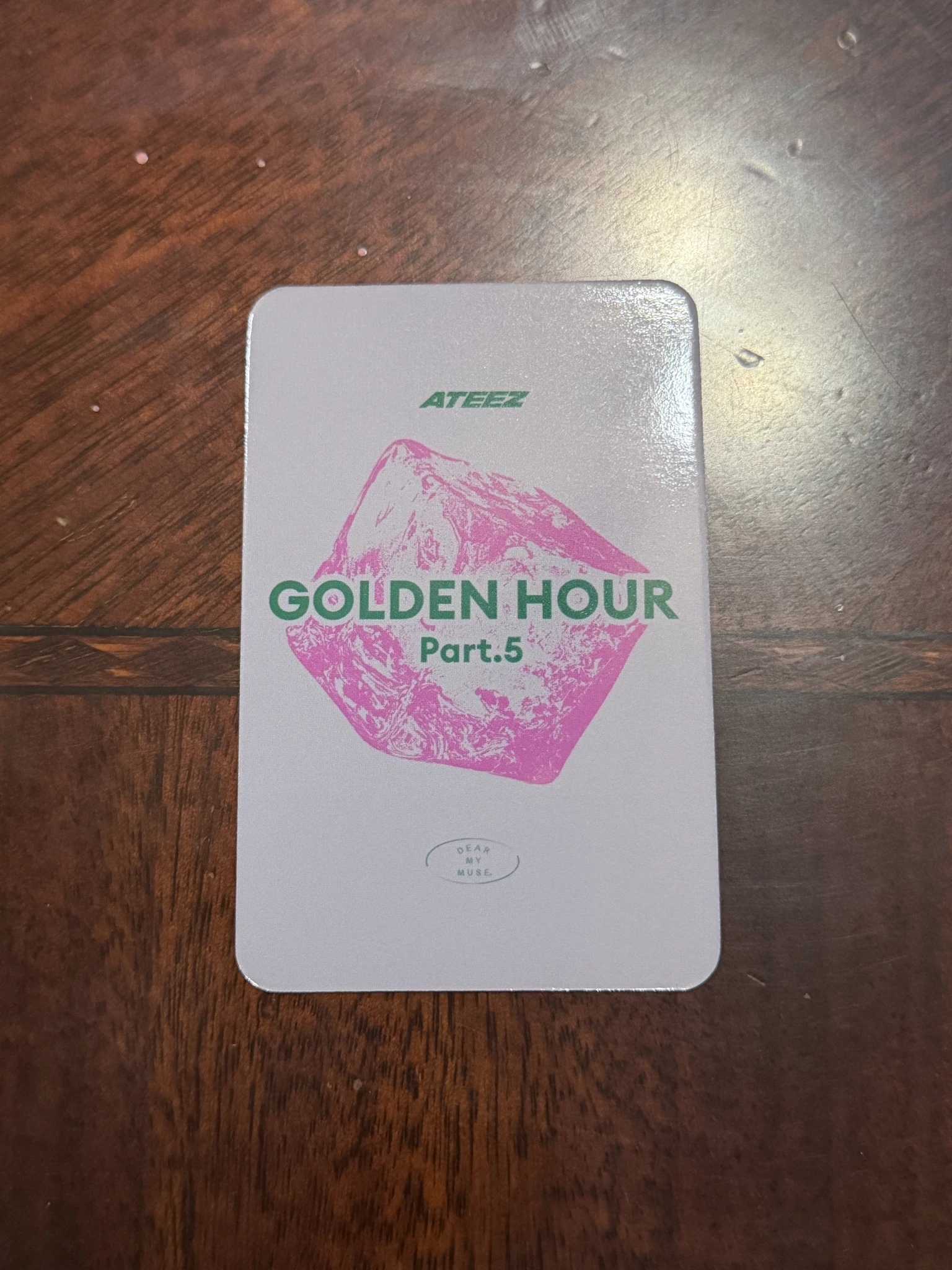 ATEEZ Yeosang ATEEZ - Yeosang - GOLDEN HOUR : Part.5 Album dear my muse (dmm) lucky draw (LD) digipack version listing photo 2