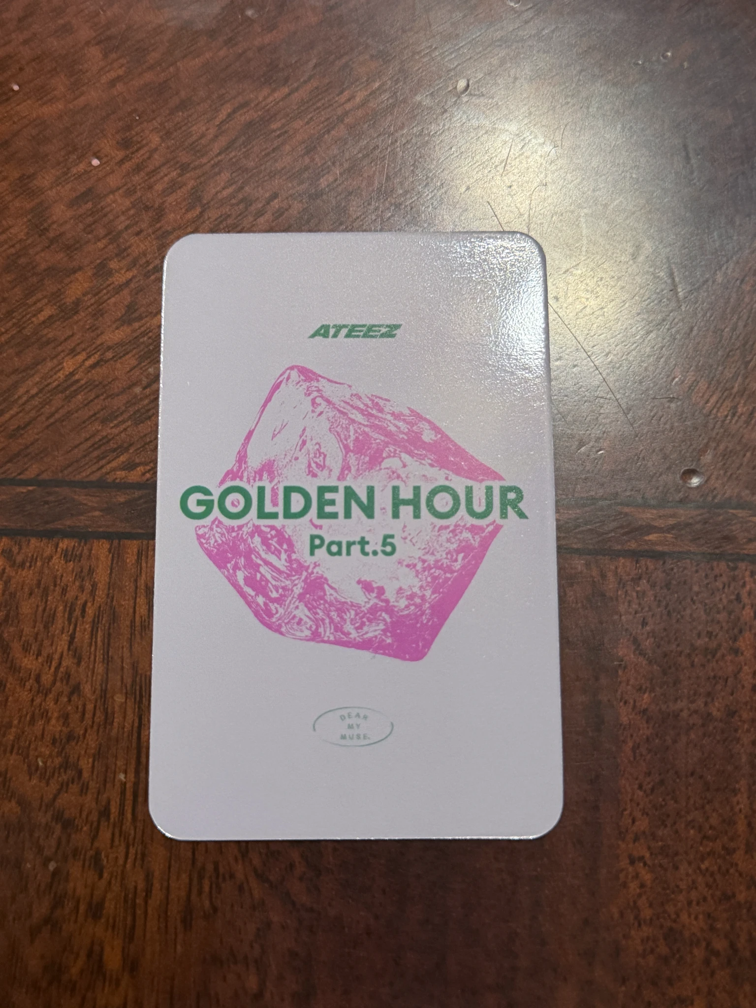 ATEEZ San ATEEZ - San - GOLDEN HOUR : Part.5 Album dear my muse (dmm) lucky draw (LD) digipack version listing photo 2