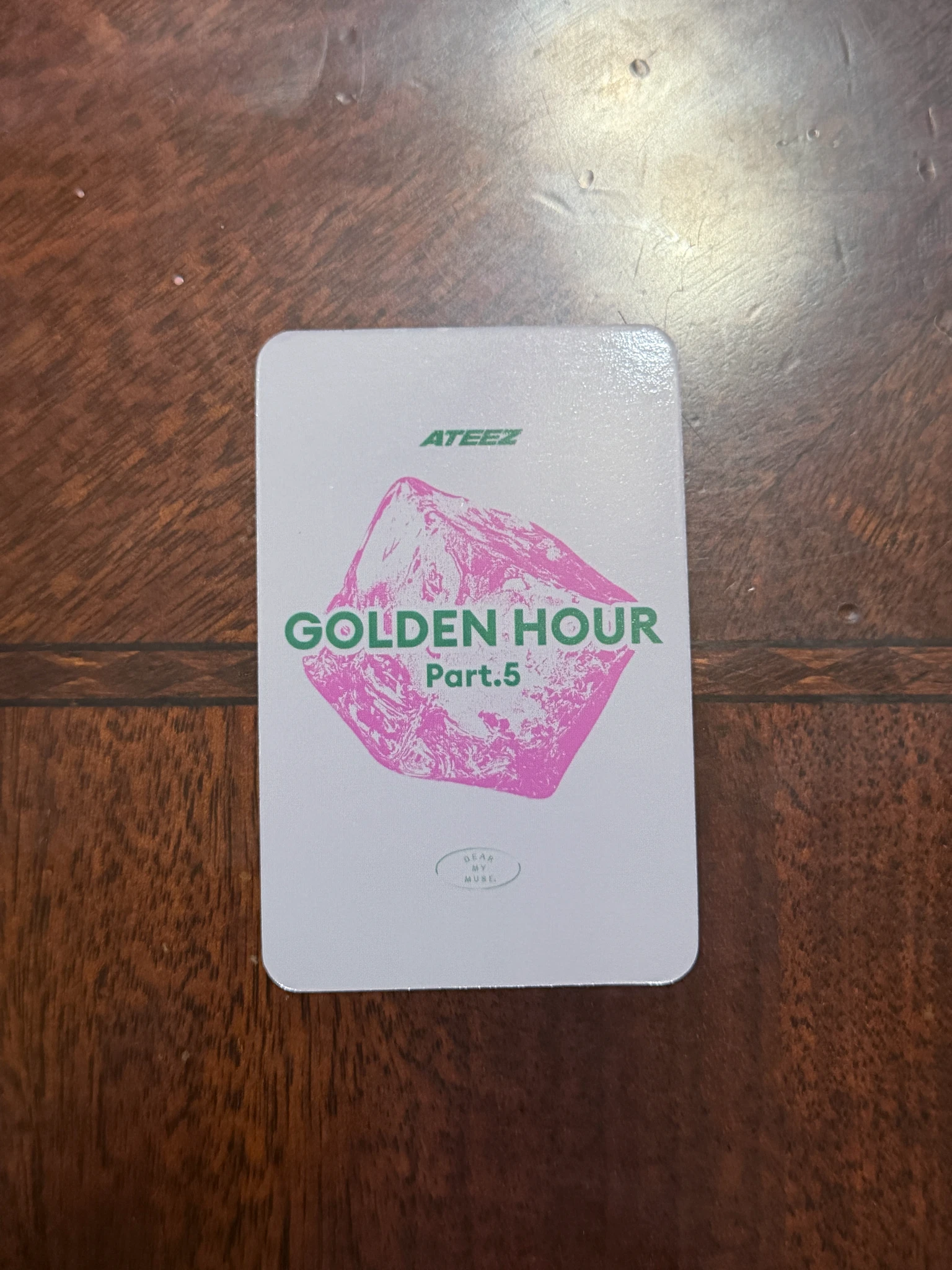 ATEEZ Wooyoung ATEEZ - Wooyoung - GOLDEN HOUR : Part.5 Album dear my muse (dmm) lucky draw (LD) digipack version listing photo 2