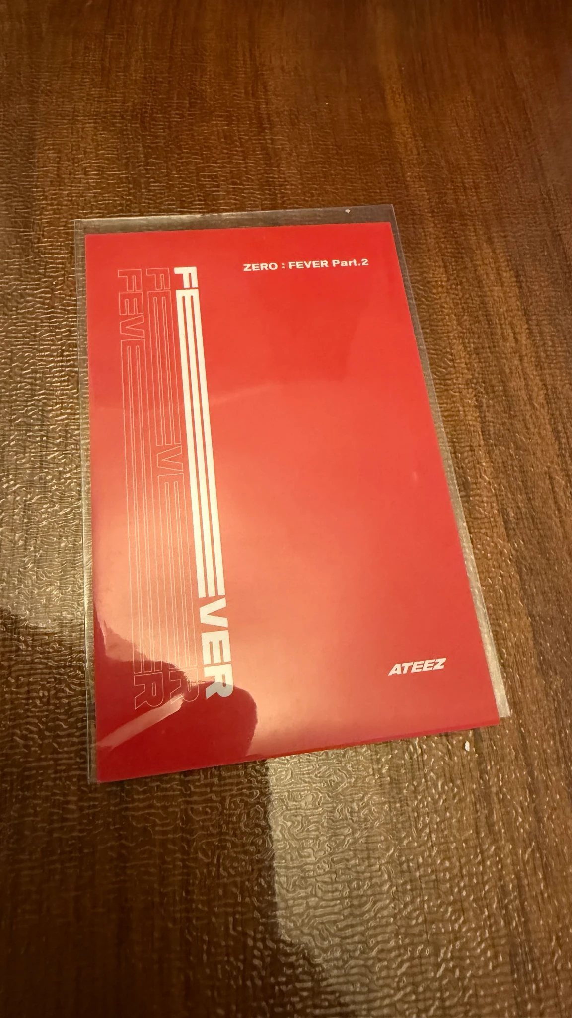 ATEEZ Hongjoong ATEEZ - Hongjoong - ZERO : FEVER Part.2 Album image card platform version A version listing photo 2