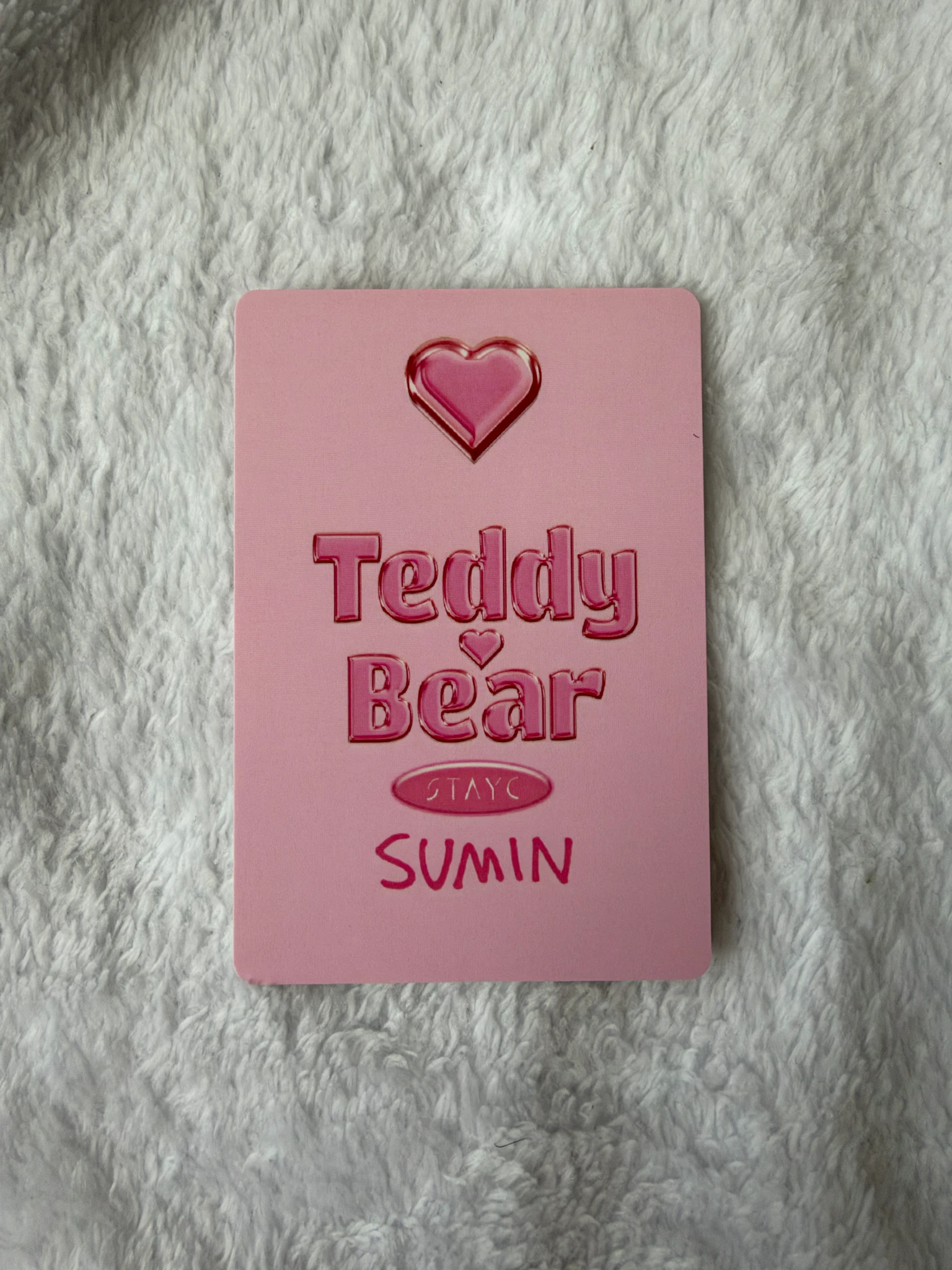 STAYC Sumin STAYC - Sumin - Teddy Bear (Japanese Ver.) Album merch photocard photocard holder listing photo 2