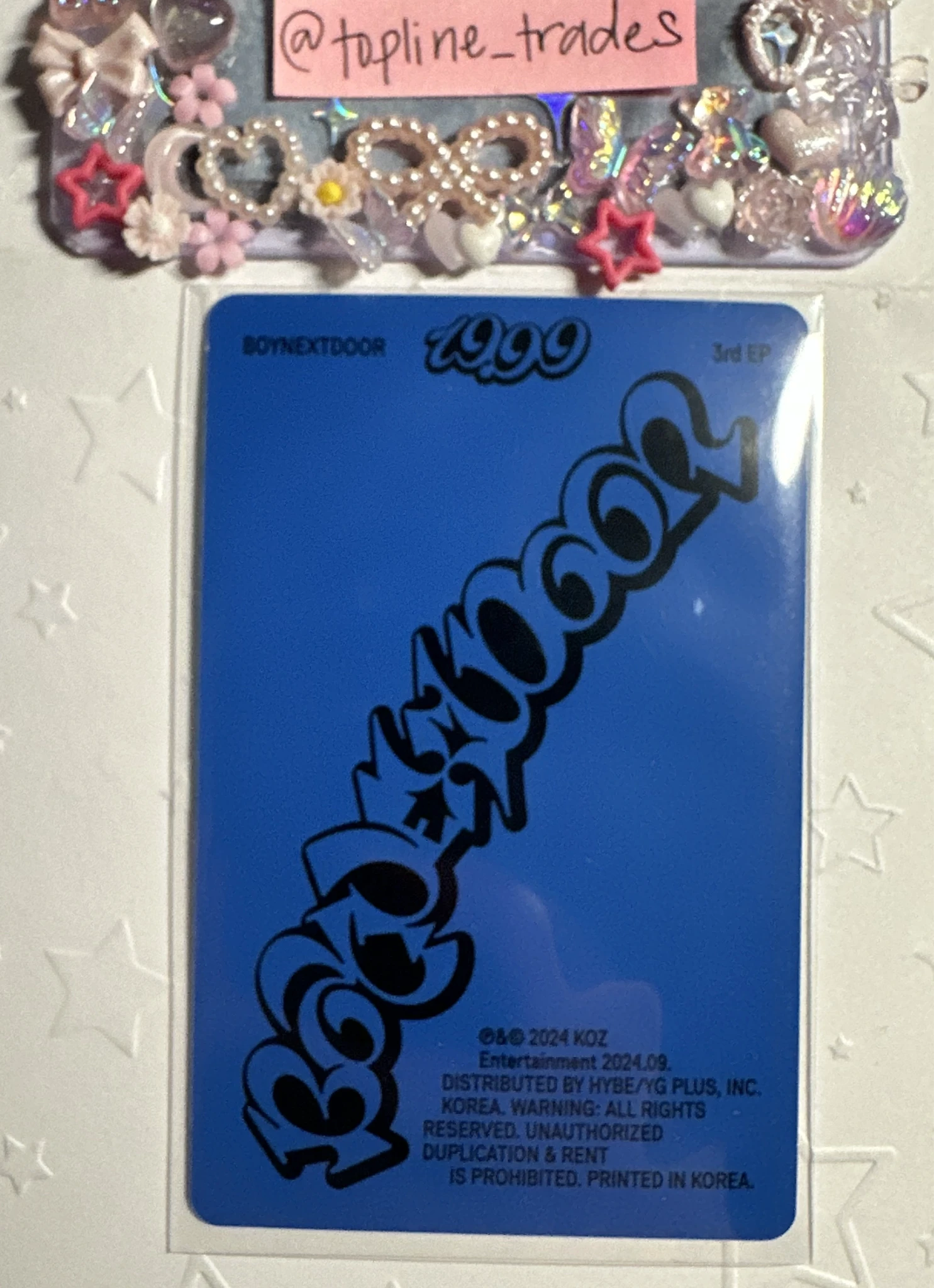 BOYNEXTDOOR Sungho BOYNEXTDOOR - Sungho - 19.99 Album album photocard US exclusive general market listing photo 2
