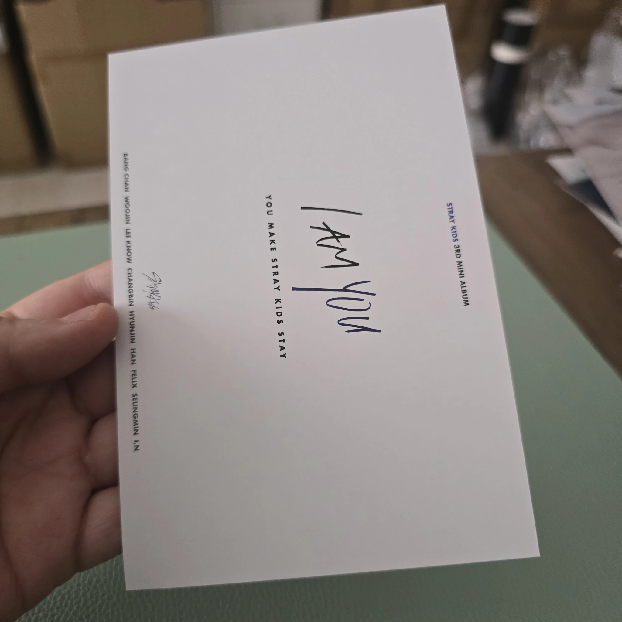 Stray Kids Stray Kids - I am YOU Album pob (pre-order benefit) postcard listing photo 2