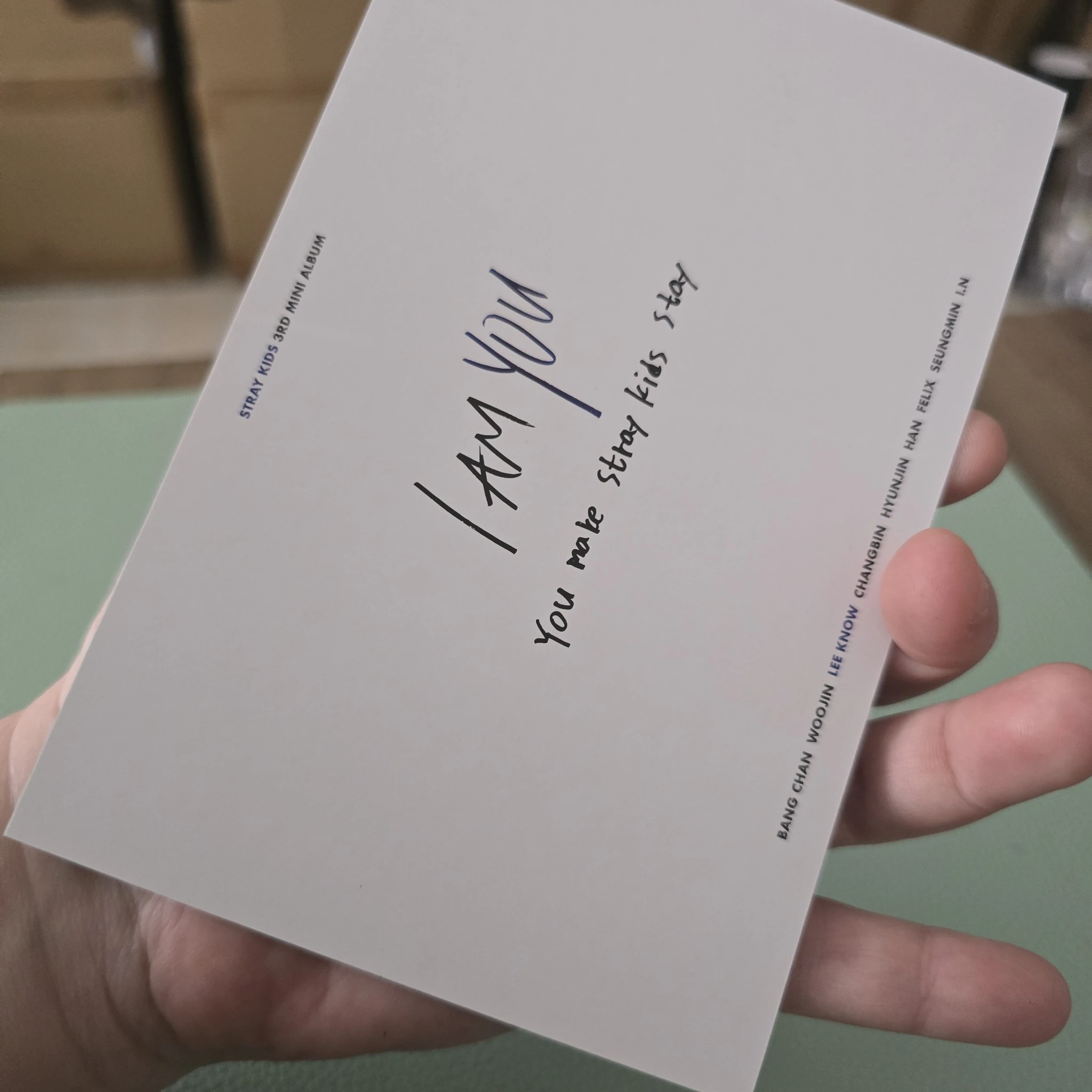 Stray Kids Lee Know Stray Kids - Lee Know - I am YOU Album version 1 postcard pre-order benefit (pob) listing photo 2