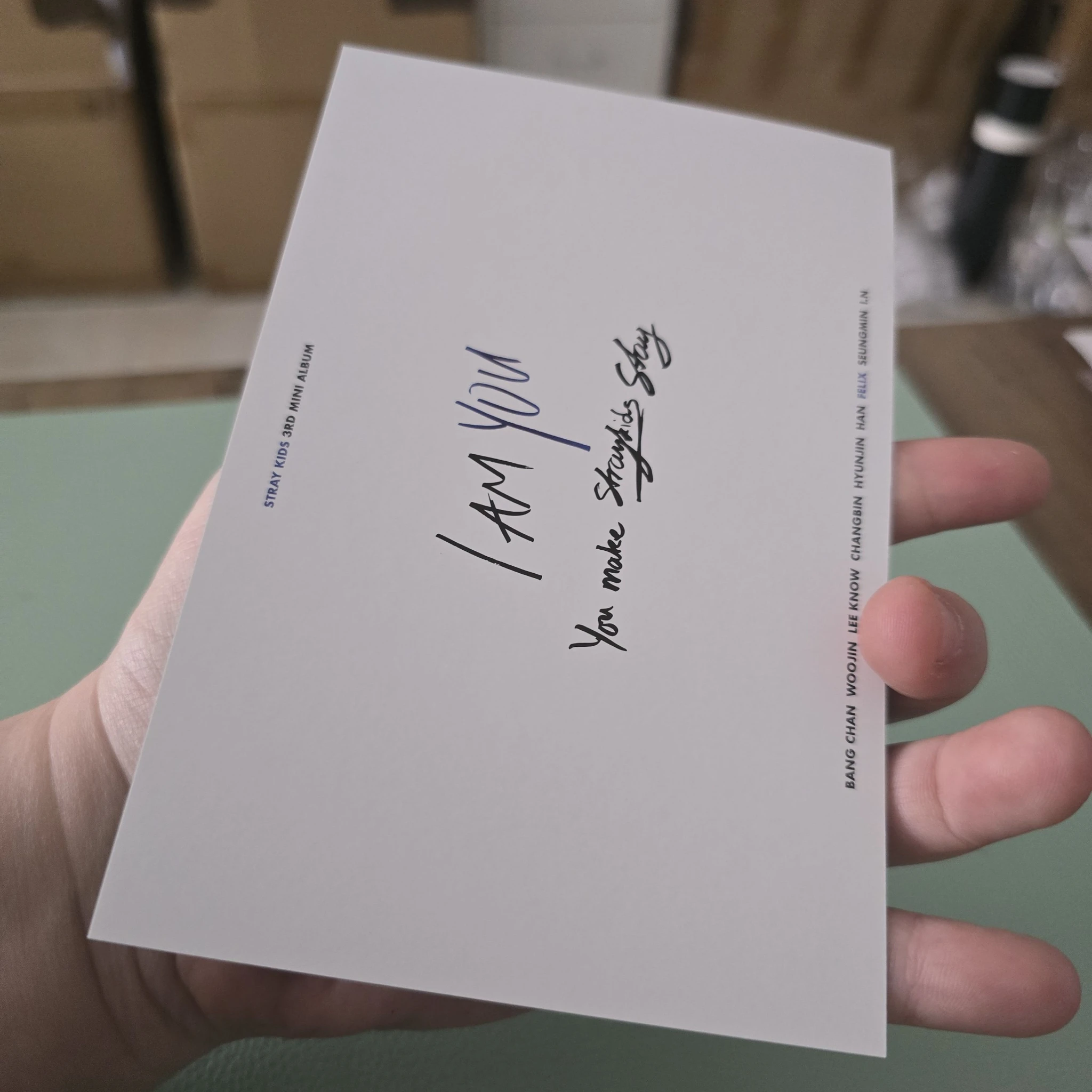 Stray Kids Felix Stray Kids - Felix - I am YOU Album postcard pre-order benefit (pob) version 1 listing photo 2