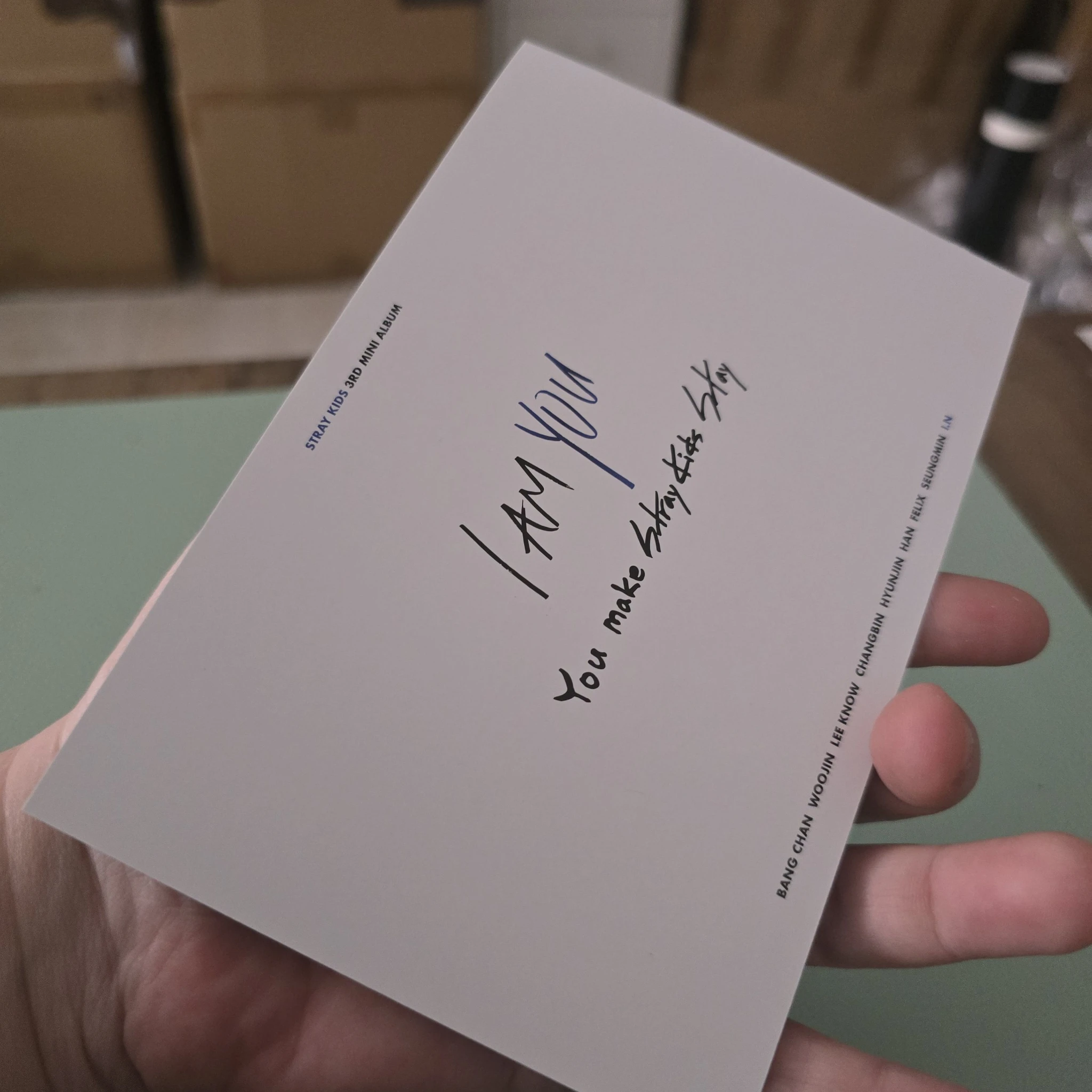 Stray Kids I.N Stray Kids - I.N - I am YOU Album pre-order benefit (pob) postcard version 1 listing photo 2