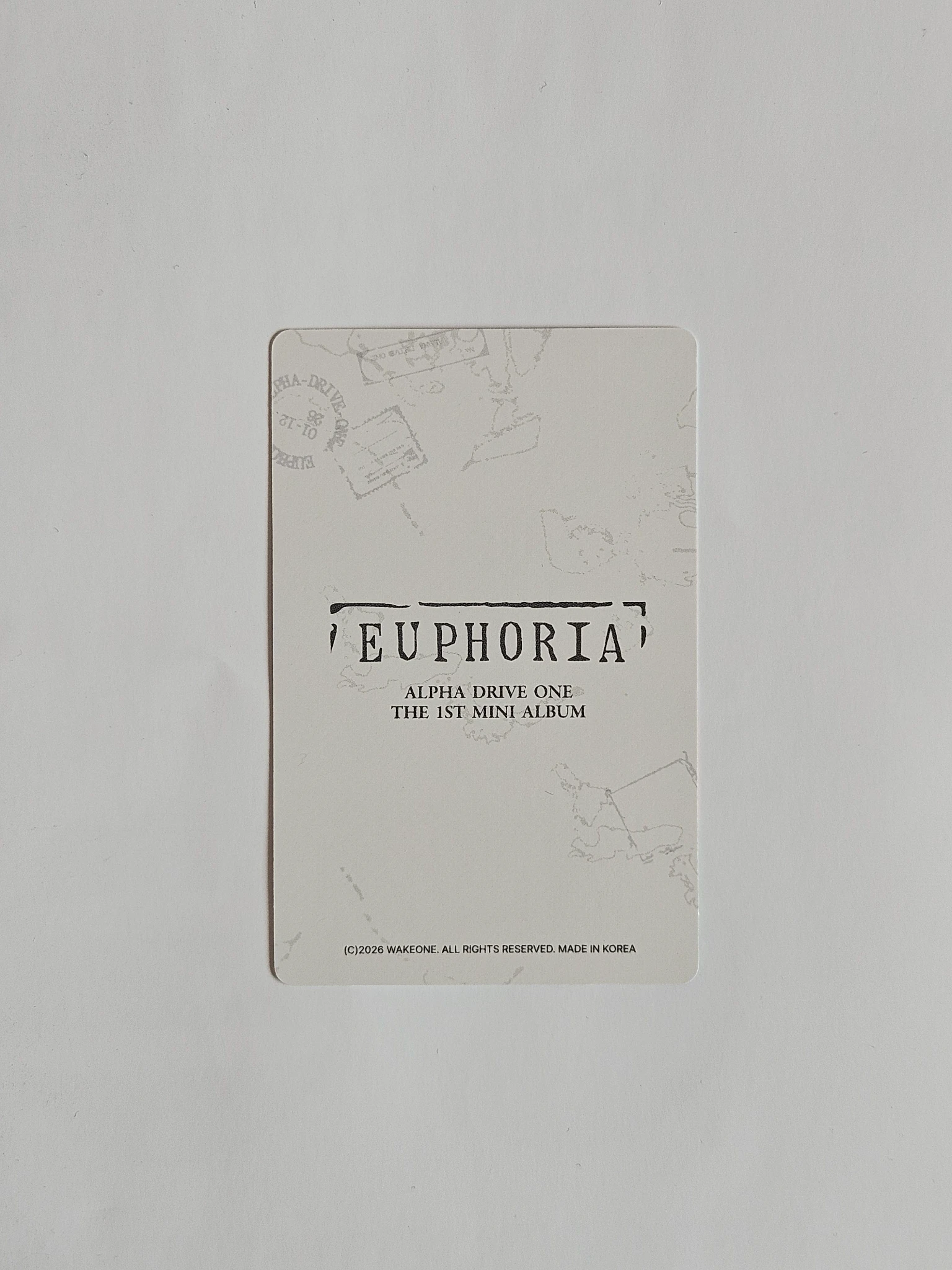 ALPHA DRIVE ONE Sangwon ALPHA DRIVE ONE - Sangwon - EUPHORIA Album lucky draw star road version listing photo 2