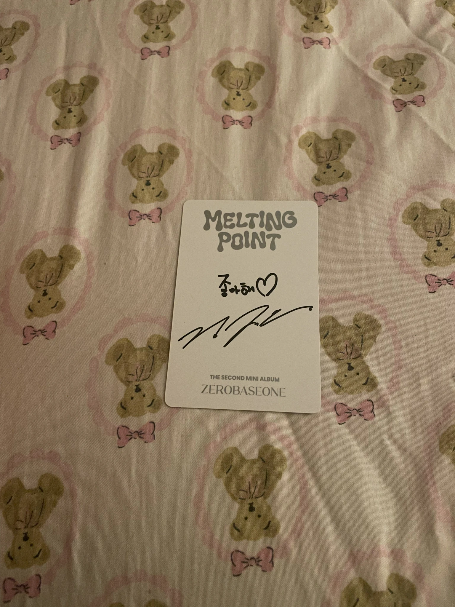 ZEROBASEONE Jiwoong ZEROBASEONE - Jiwoong - Melting Point Album digipack version album photocard B version listing photo 2