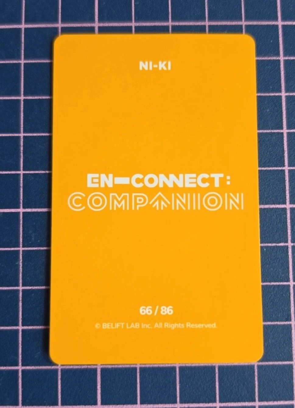 ENHYPEN Ni-ki ENHYPEN - Ni-ki - EN-CONNECT : COMPANION Event trading card listing photo 2