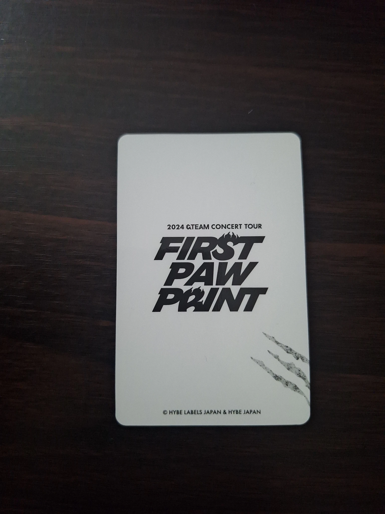 &TEAM Maki &TEAM - 2024 &TEAM CONCERT TOUR 'FIRST PAW PRINT' Event merch photocard jacket listing photo 2