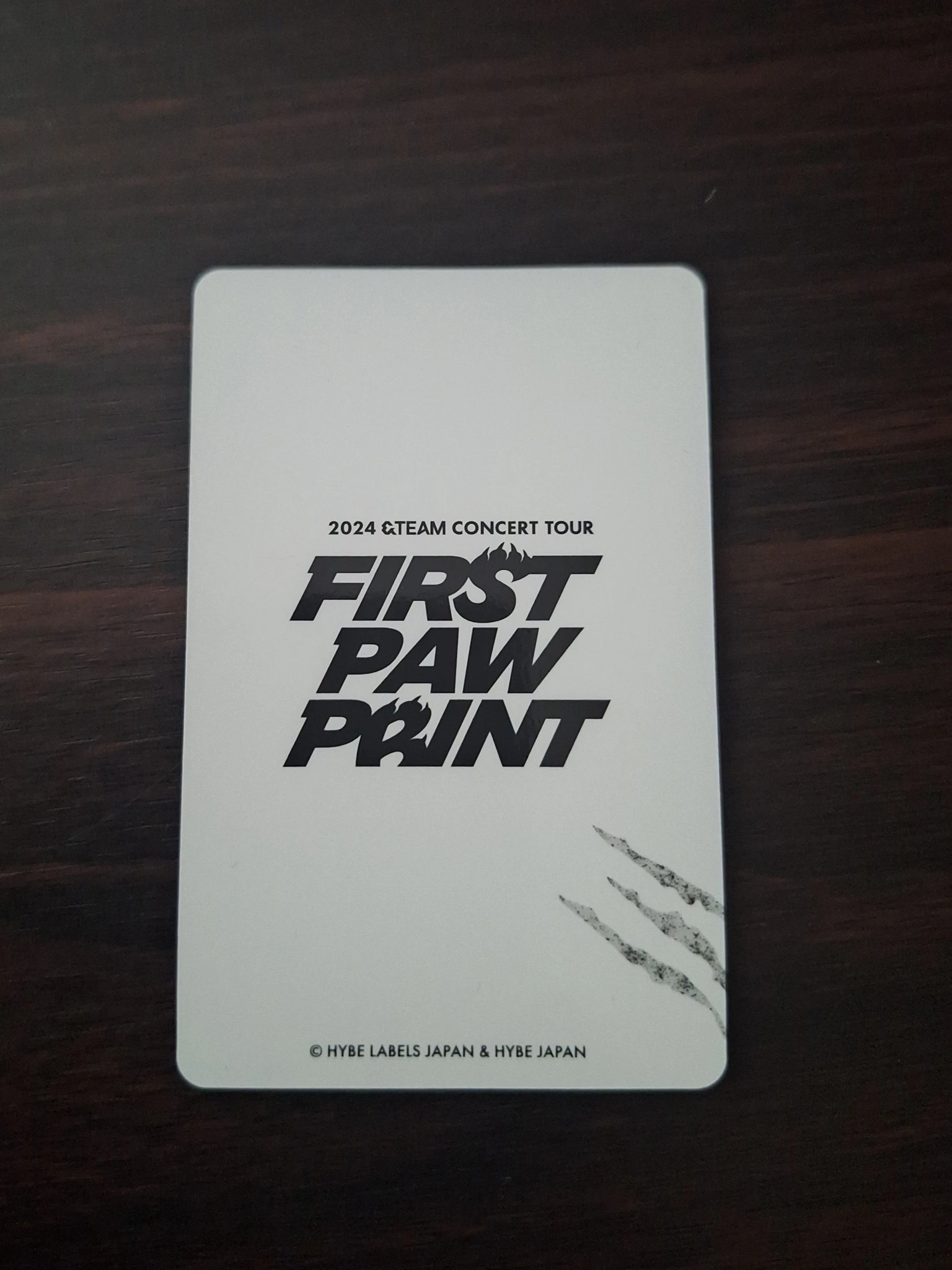 &TEAM Harua  &TEAM - Harua  - 2024 &TEAM CONCERT TOUR 'FIRST PAW PRINT' Event merch photocard jacket listing photo 2