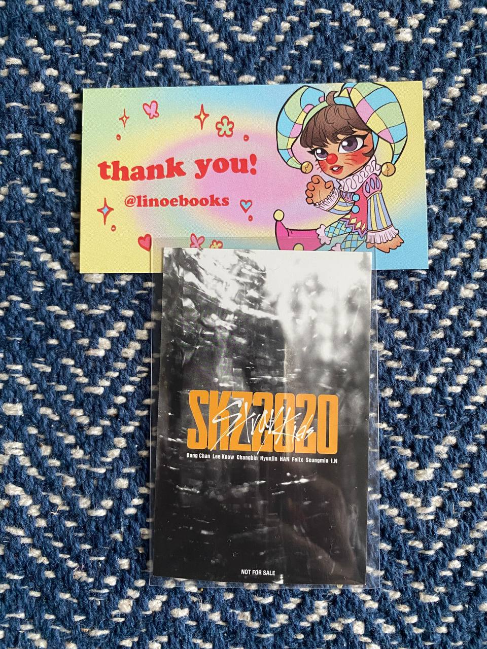 Stray Kids Stray Kids - Lee Know & HAN - SKZ2020 Album holographic (hologram) non-standard size hi touch event limited edition lottery event ticket album photocard listing photo 2