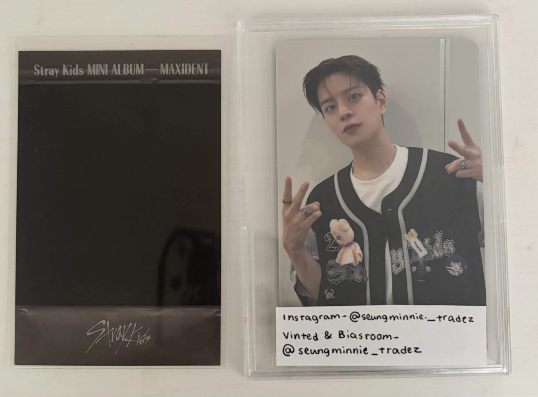 Stray Kids Bang Chan Stray Kids - Bang Chan - Maxident Album album photocard Bang Chan polaroid listing photo 2