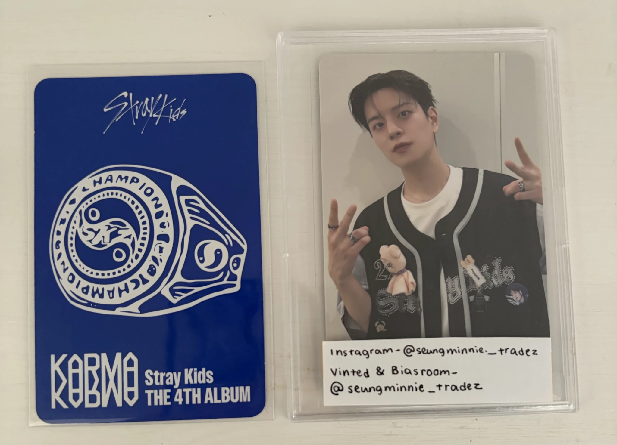 Stray Kids Changbin Stray Kids - Changbin - KARMA Album album photocard accordion version first press only listing photo 2