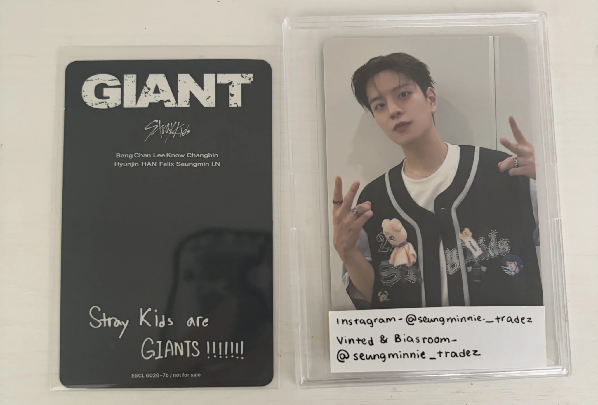 Stray Kids HAN Stray Kids - HAN - GIANT Album album photocard B version limited edition FPO listing photo 2