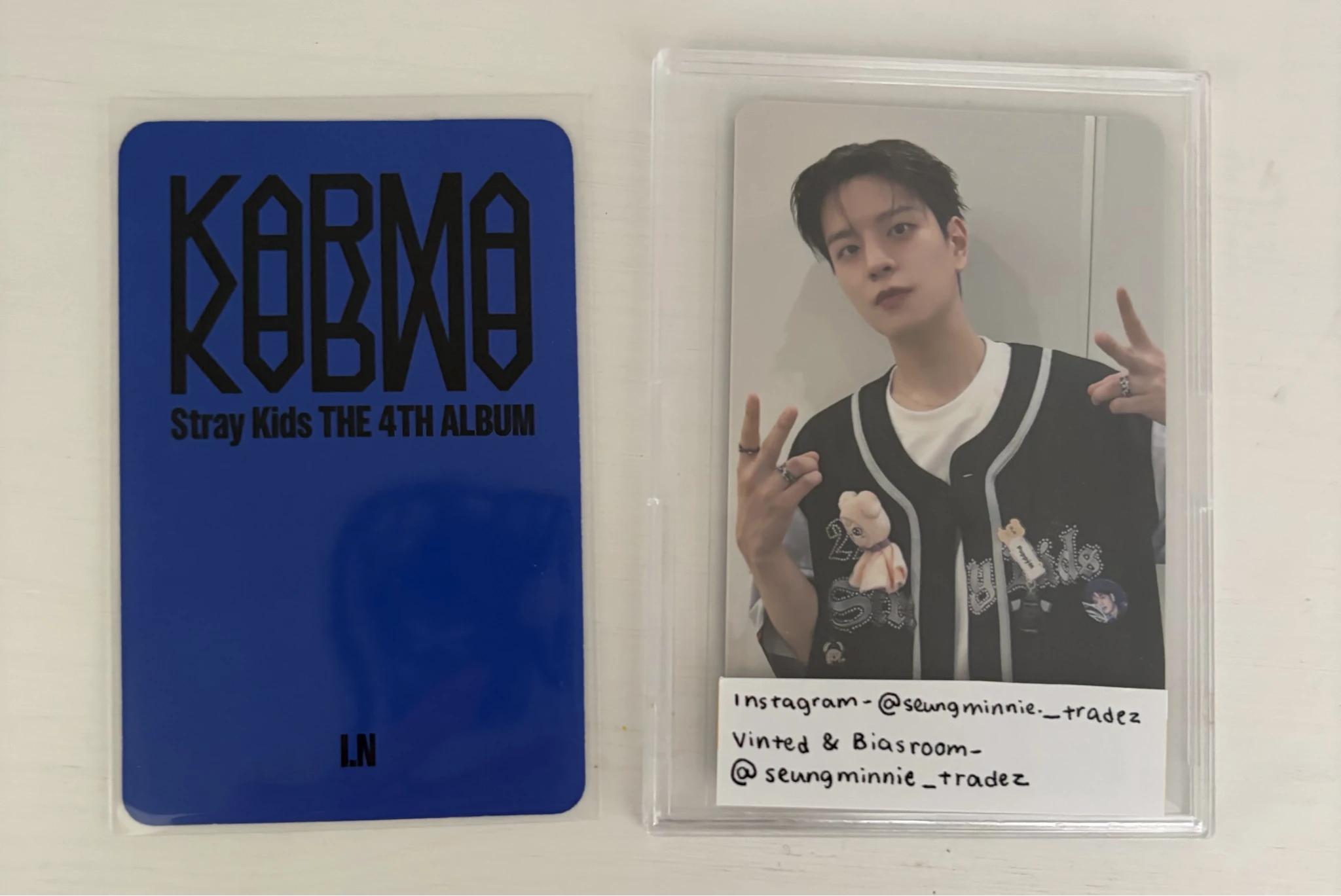 Stray Kids I.N Stray Kids - I.N - KARMA Album pre-order benefit album photocard listing photo 2