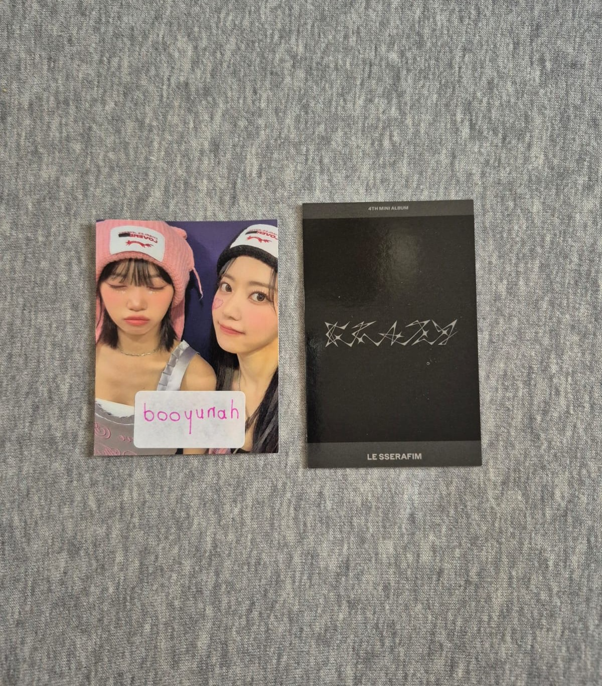 LE SSERAFIM Kazuha LE SSERAFIM - Kazuha - CRAZY Album weverse album version pob (pre-order benefit) polaroid knpops listing photo 2