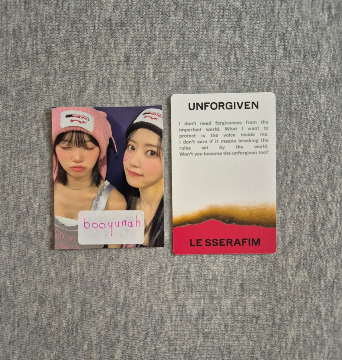 LE SSERAFIM Kim Chaewon LE SSERAFIM - Kim Chaewon - UNFORGIVEN Album album photocard dusty amber version listing photo 2