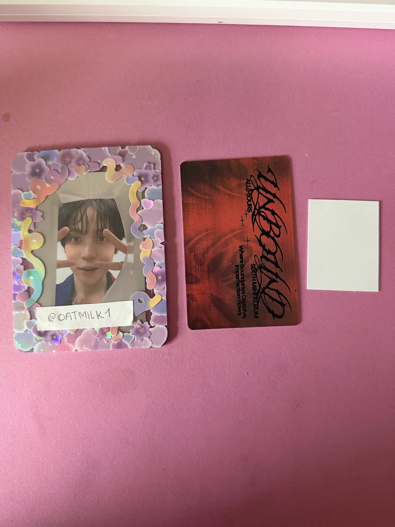 ALL(H)OURS Hyunbin ALL(H)OURS - Hyunbin - Unbound Album fixate version album photocard listing photo 2