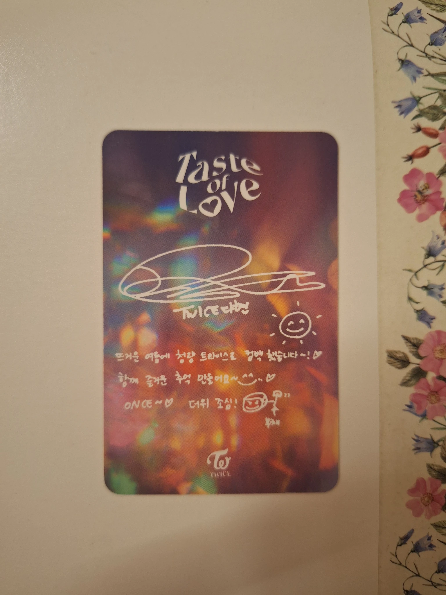 TWICE Dahyun TWICE - Dahyun - Taste of Love Album album photocard listing photo 2