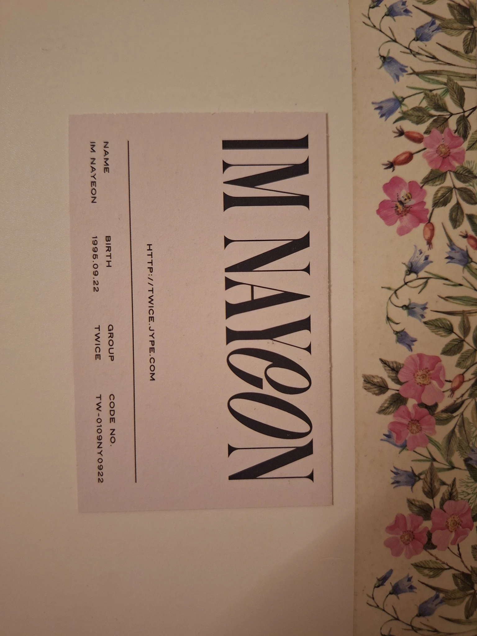 TWICE Nayeon TWICE - Nayeon - Im Nayeon Album business card album inclusion listing photo 2