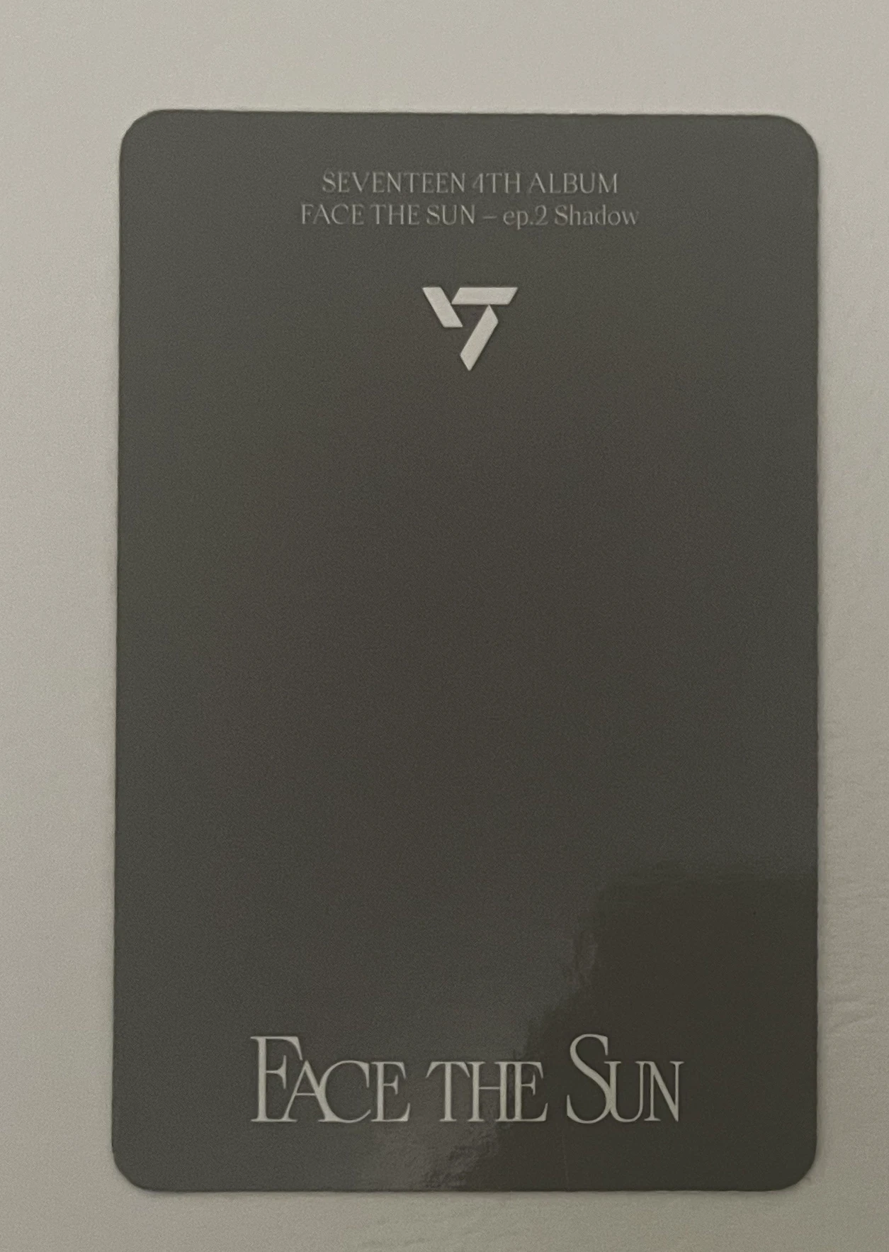 SEVENTEEN Seungkwan SEVENTEEN - Seungkwan - Face the Sun Album album photocard shadow version listing photo 2