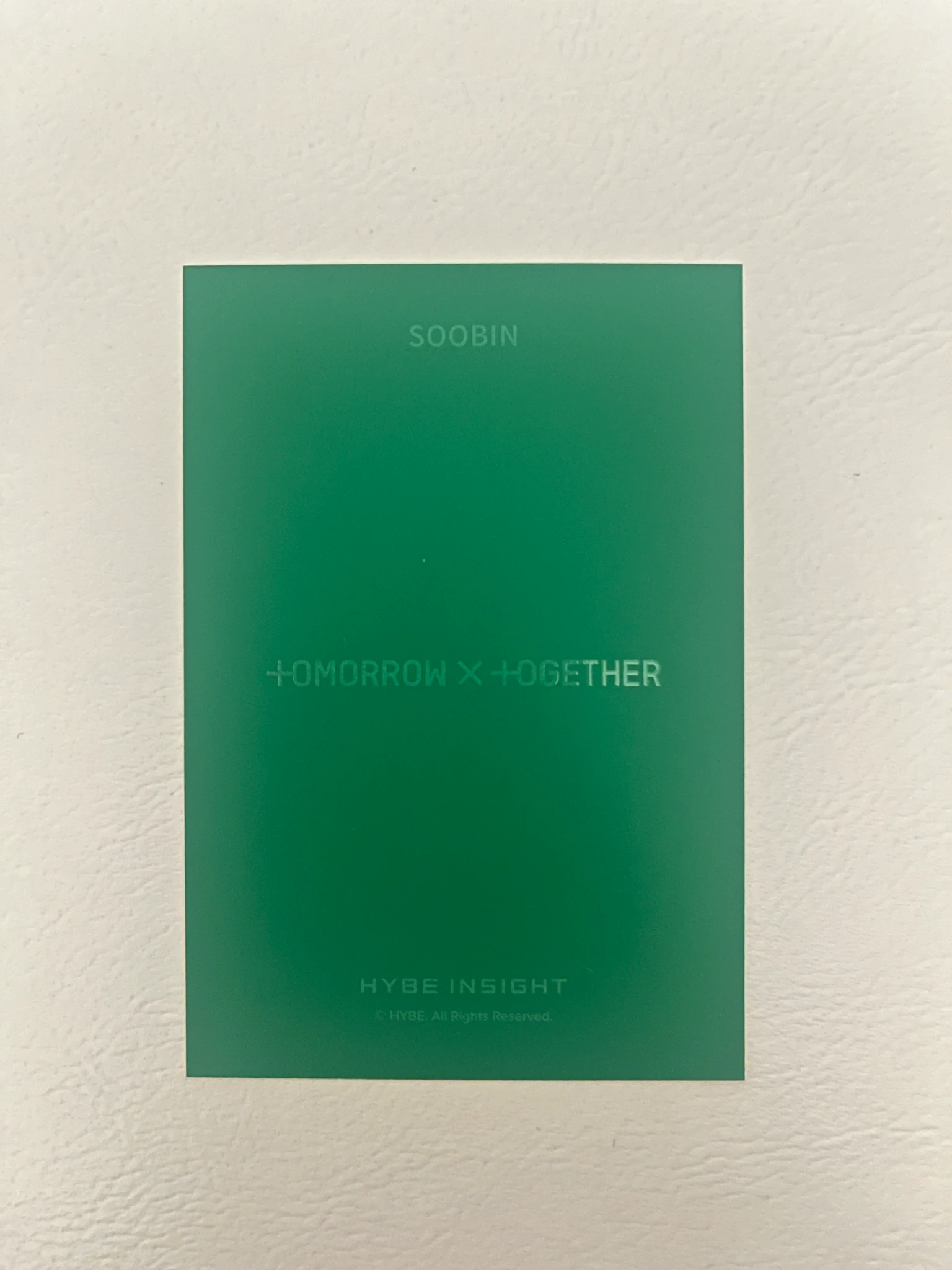 TOMORROW X TOGETHER Soobin TOMORROW X TOGETHER - Soobin - Hybe Insight Museum Other photocard set mini photocard hybe insight listing photo 2