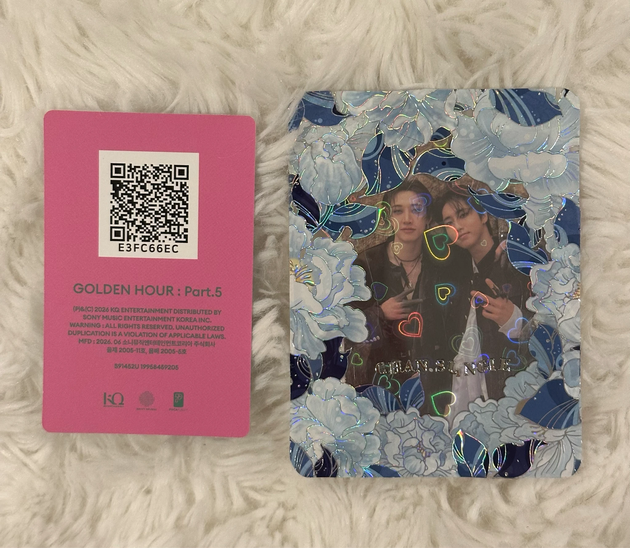 ATEEZ Jongho ATEEZ - Jongho - GOLDEN HOUR : Part.5 Album album photocard poca album A version qr card listing photo 2