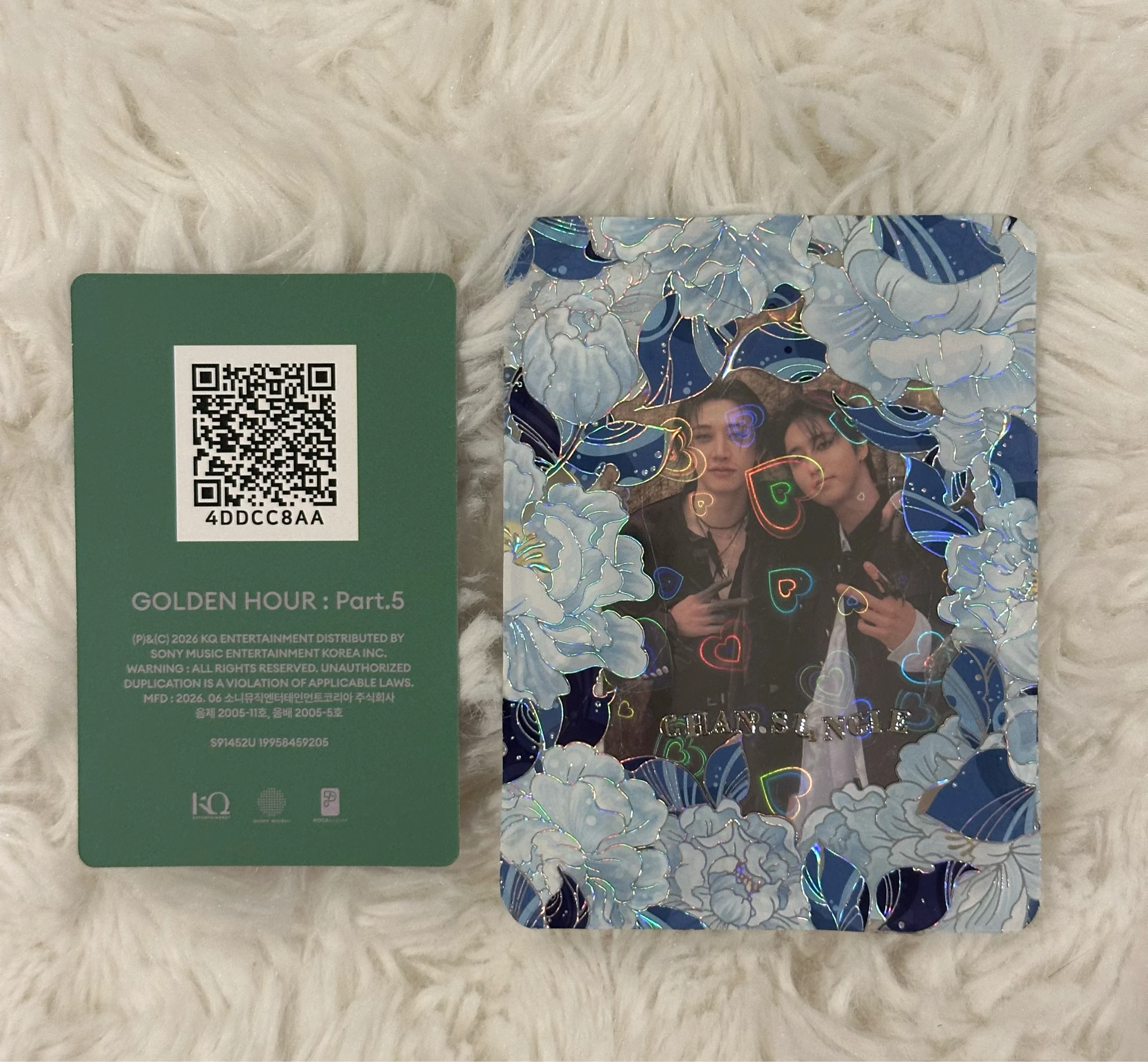ATEEZ Mingi ATEEZ - Mingi - GOLDEN HOUR : Part.5 Album album photocard poca album Z version qr card listing photo 2