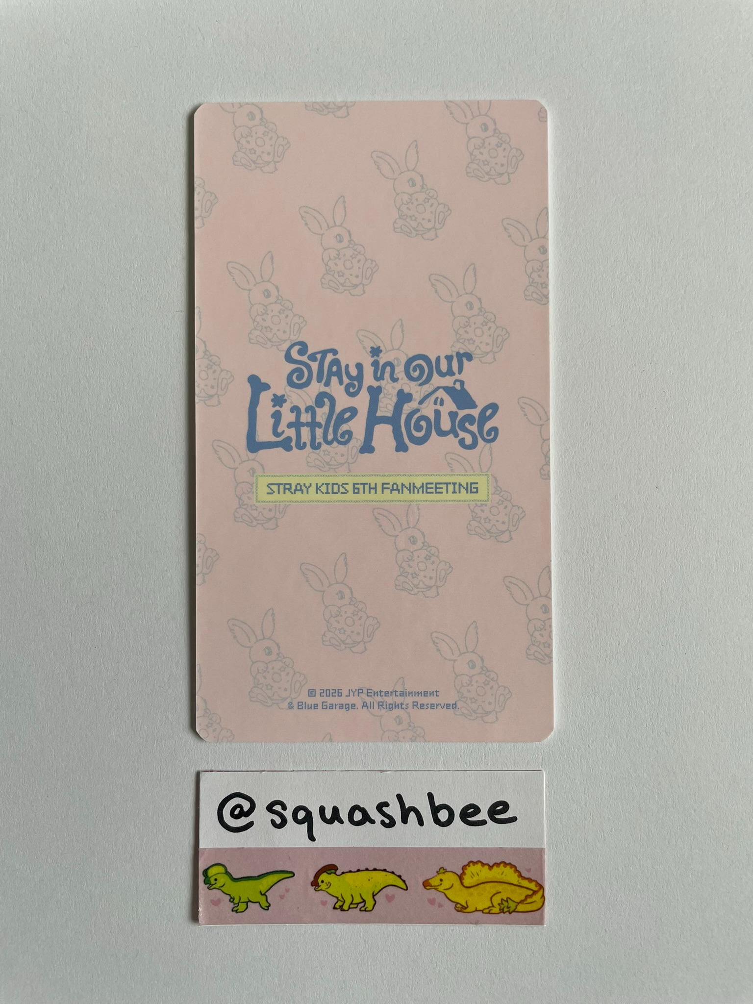 Stray Kids Hyunjin Stray Kids - Hyunjin - 6th Fanmeeting - STAY in Our Little House Event trading card non-standard size merch listing photo 2