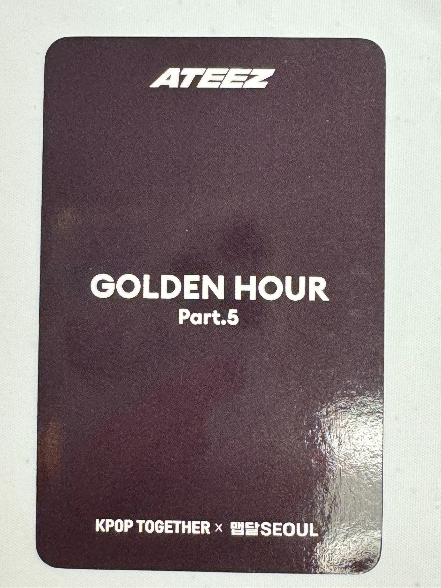 ATEEZ Seonghwa ATEEZ - Seonghwa - GOLDEN HOUR : Part.5 Album lucky draw (LD) kpop together listing photo 2