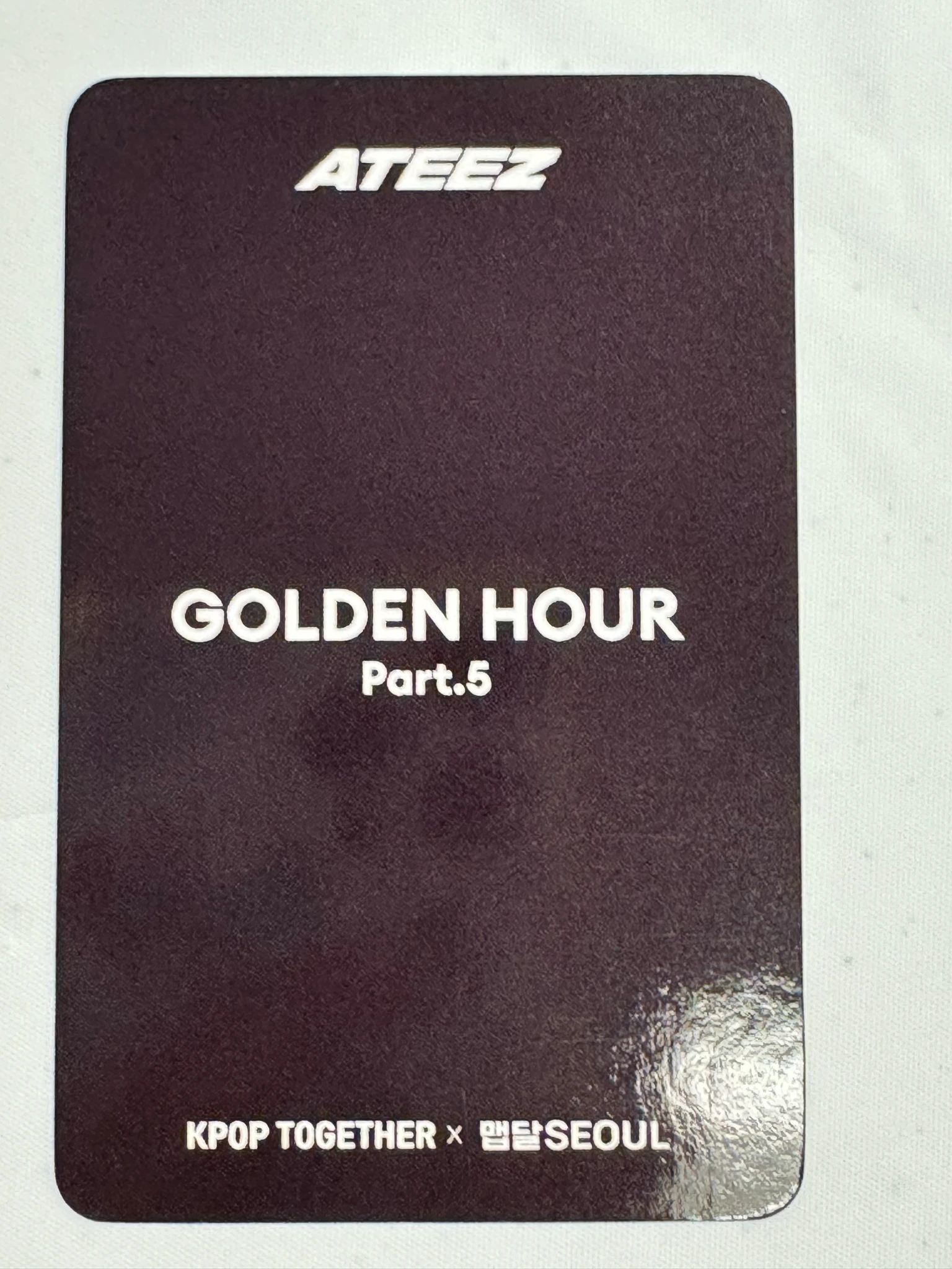 ATEEZ Hongjoong ATEEZ - Hongjoong - GOLDEN HOUR : Part.5 Album kpop together lucky draw (LD) listing photo 2