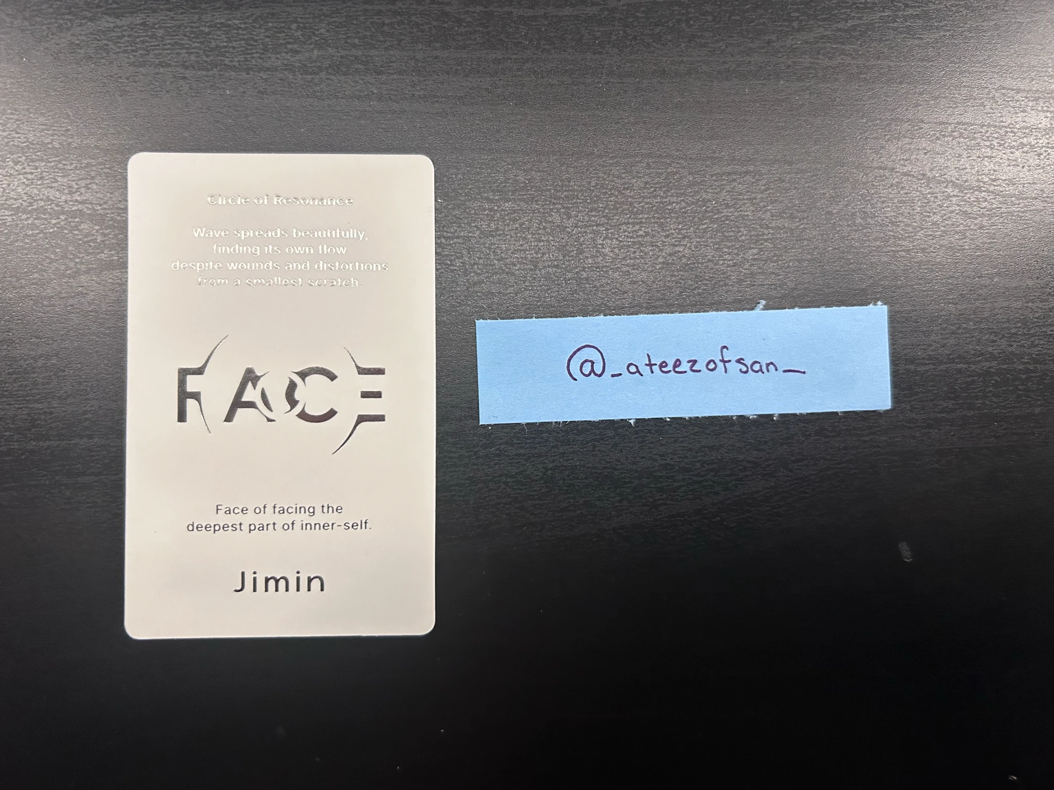 BTS Jimin BTS - Jimin - Face Album album photocard undefinable face ver. listing photo 2