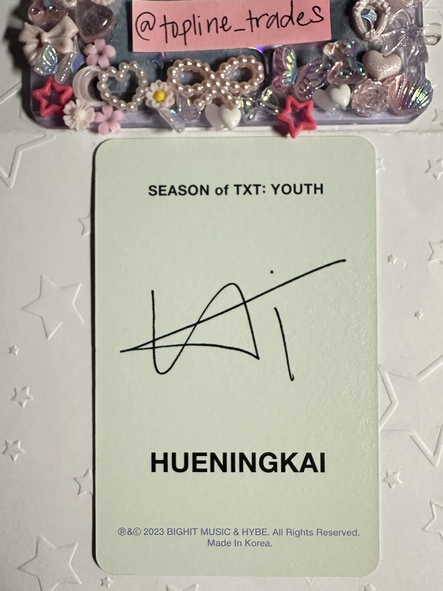 TOMORROW X TOGETHER Huening Kai TOMORROW X TOGETHER - Huening Kai - Season of TXT YOUTH Other listing photo 2
